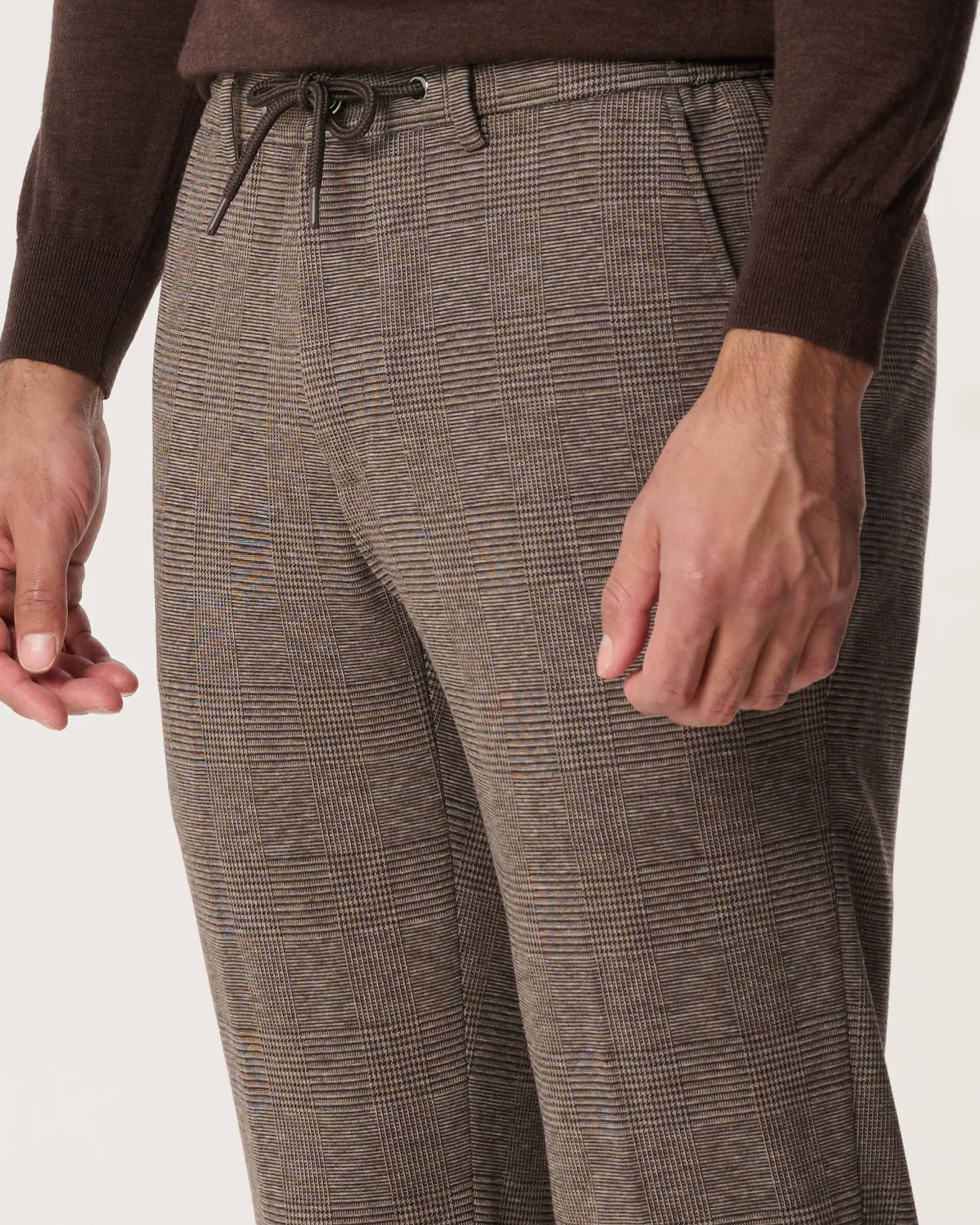 The BLUEPRINT Premium Mix & Match Pantalon Bruin grote ruit 093991-005-46