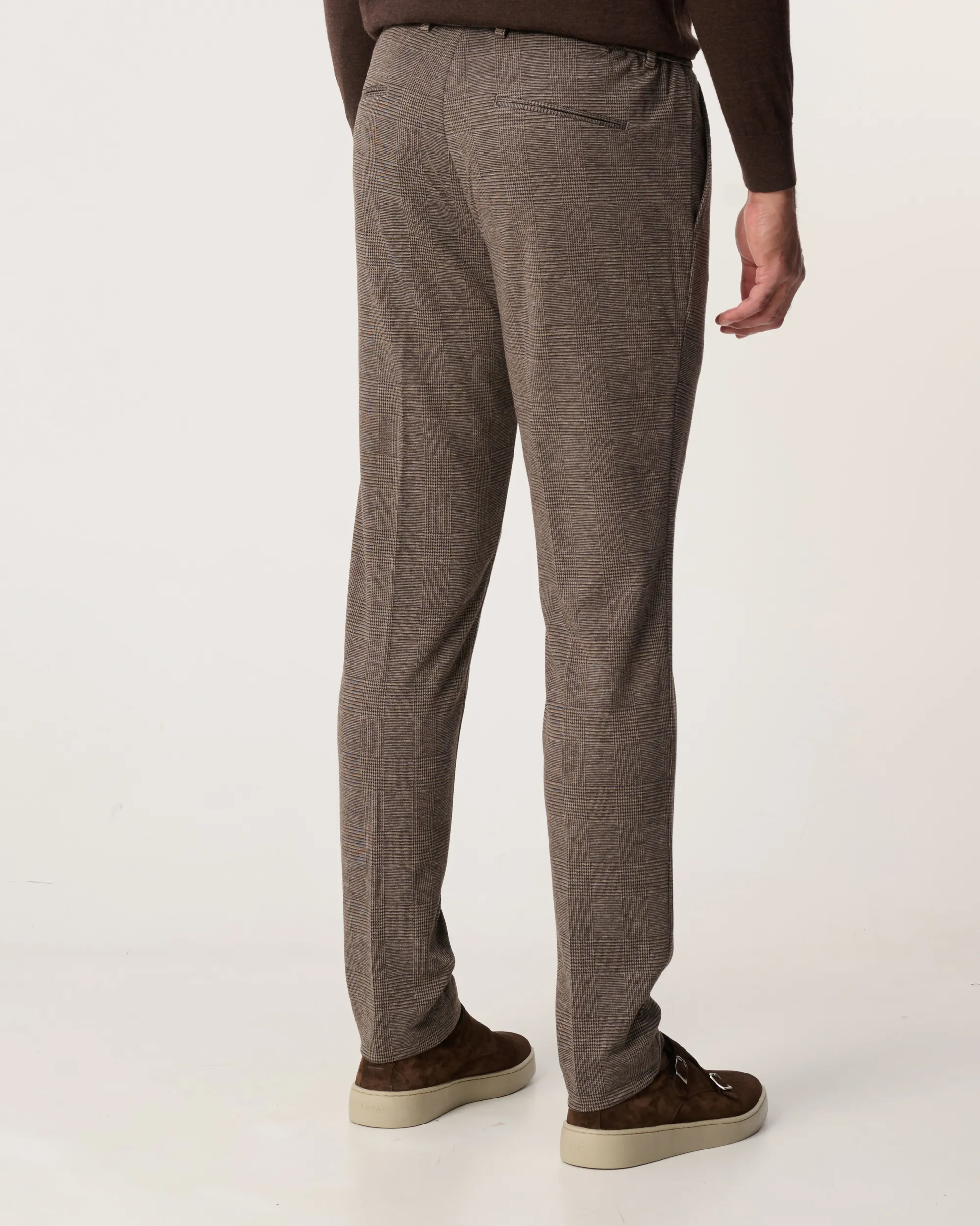 The BLUEPRINT Premium Mix & Match Pantalon Bruin grote ruit 093991-005-46