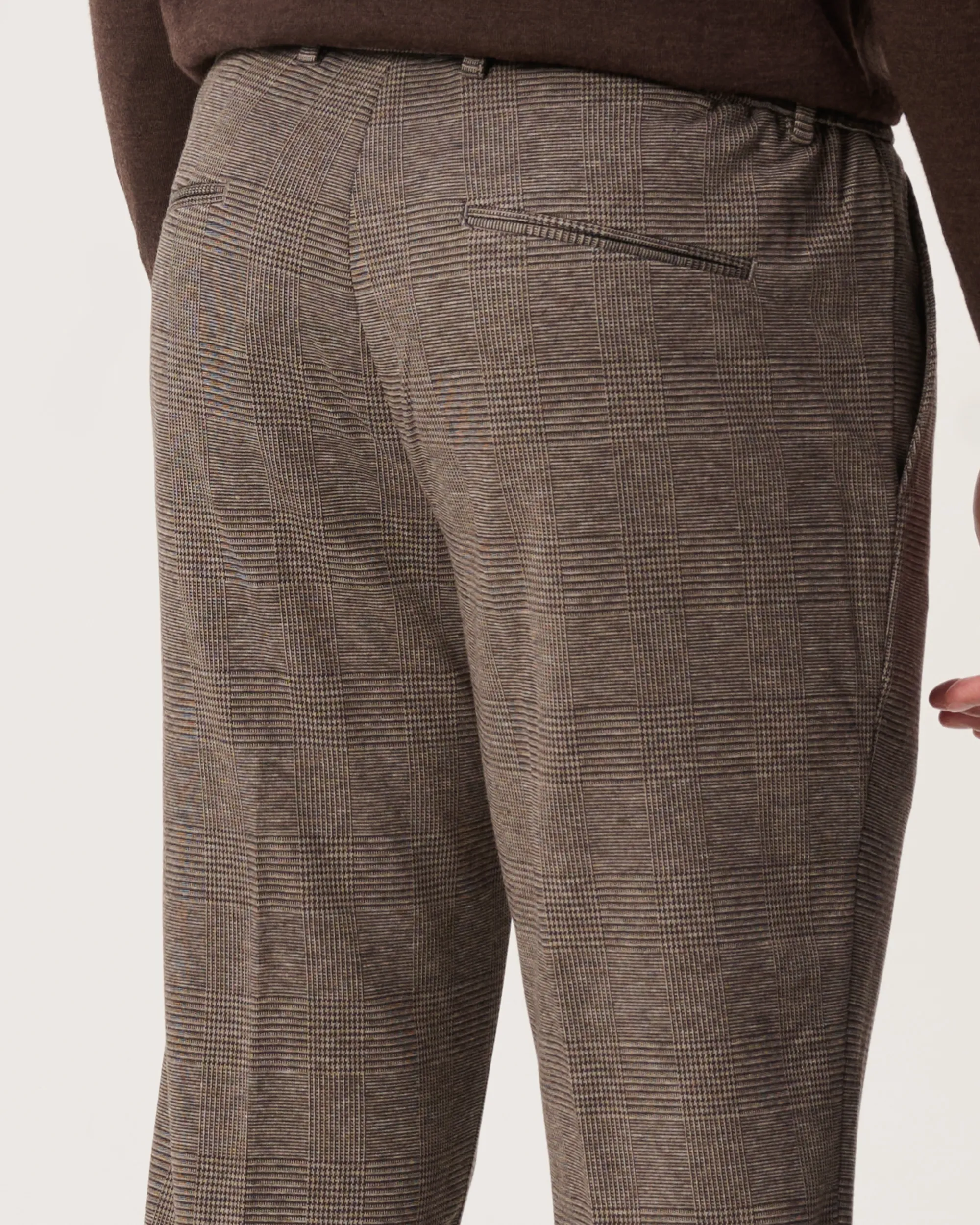 The BLUEPRINT Premium Mix & Match Pantalon Bruin grote ruit 093991-005-46