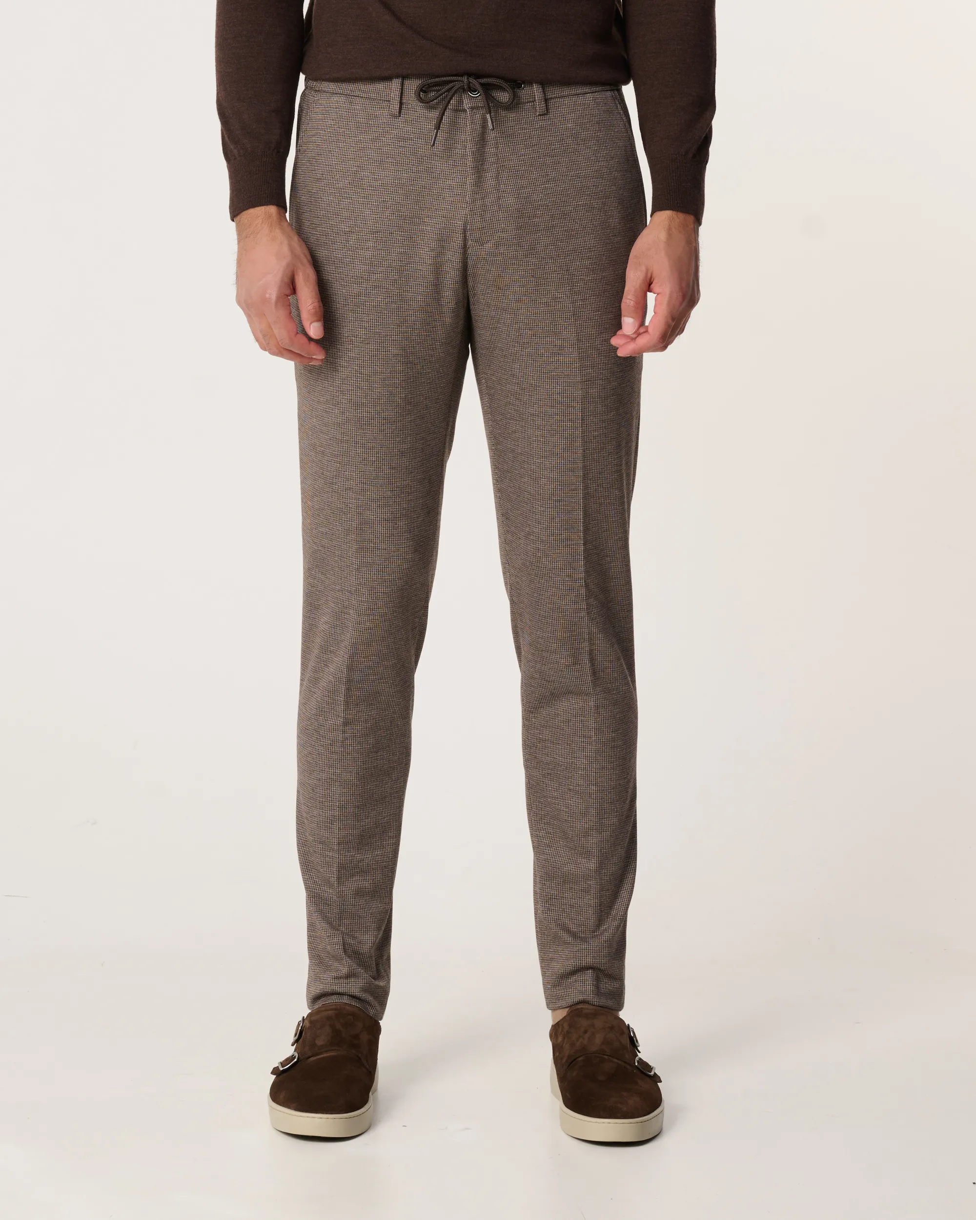 The BLUEPRINT Premium Mix & Match Pantalon Bruin kleine ruit 093991-006-46