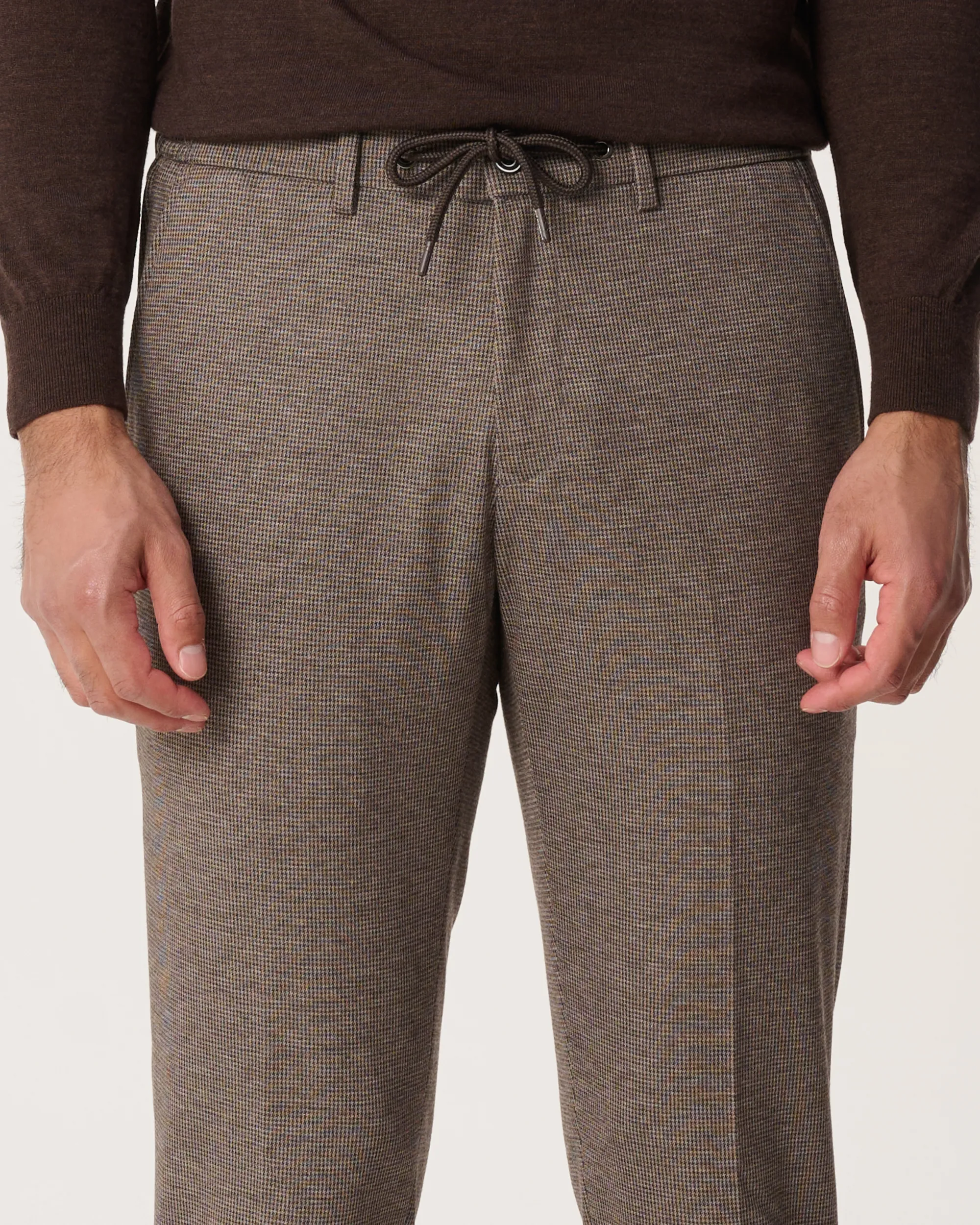 The BLUEPRINT Premium Mix & Match Pantalon Bruin kleine ruit 093991-006-46