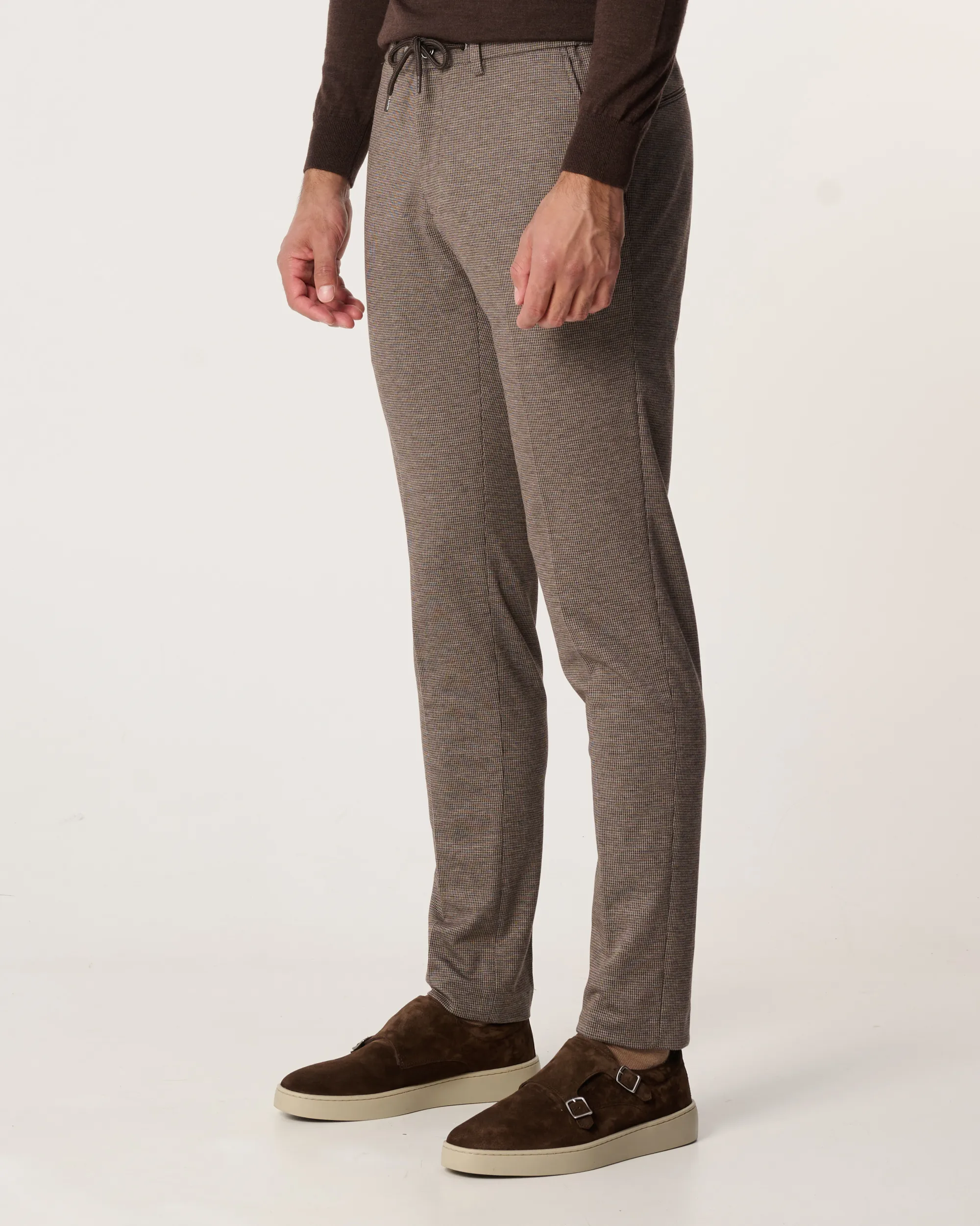 The BLUEPRINT Premium Mix & Match Pantalon Bruin kleine ruit 093991-006-46