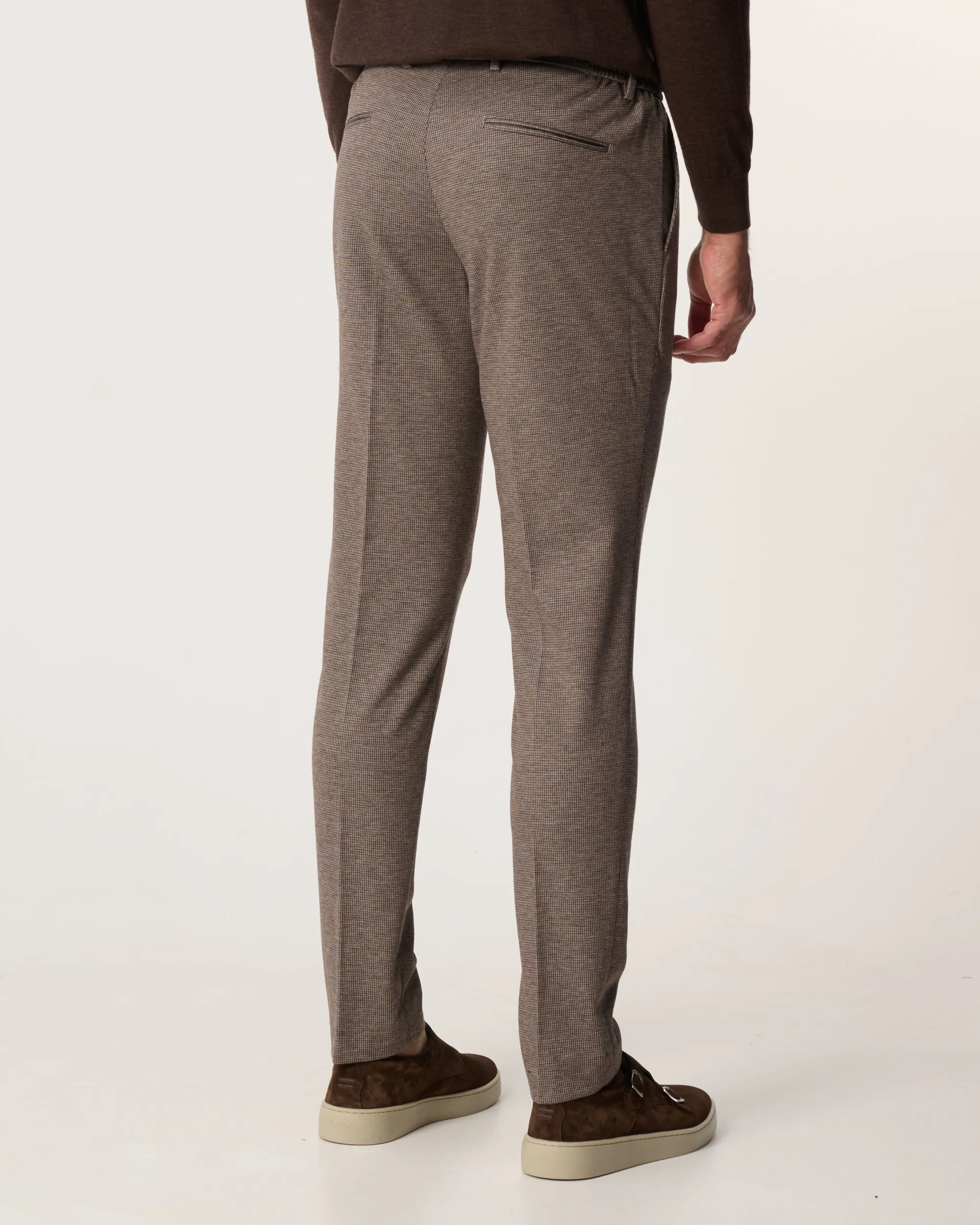 The BLUEPRINT Premium Mix & Match Pantalon Bruin kleine ruit 093991-006-46