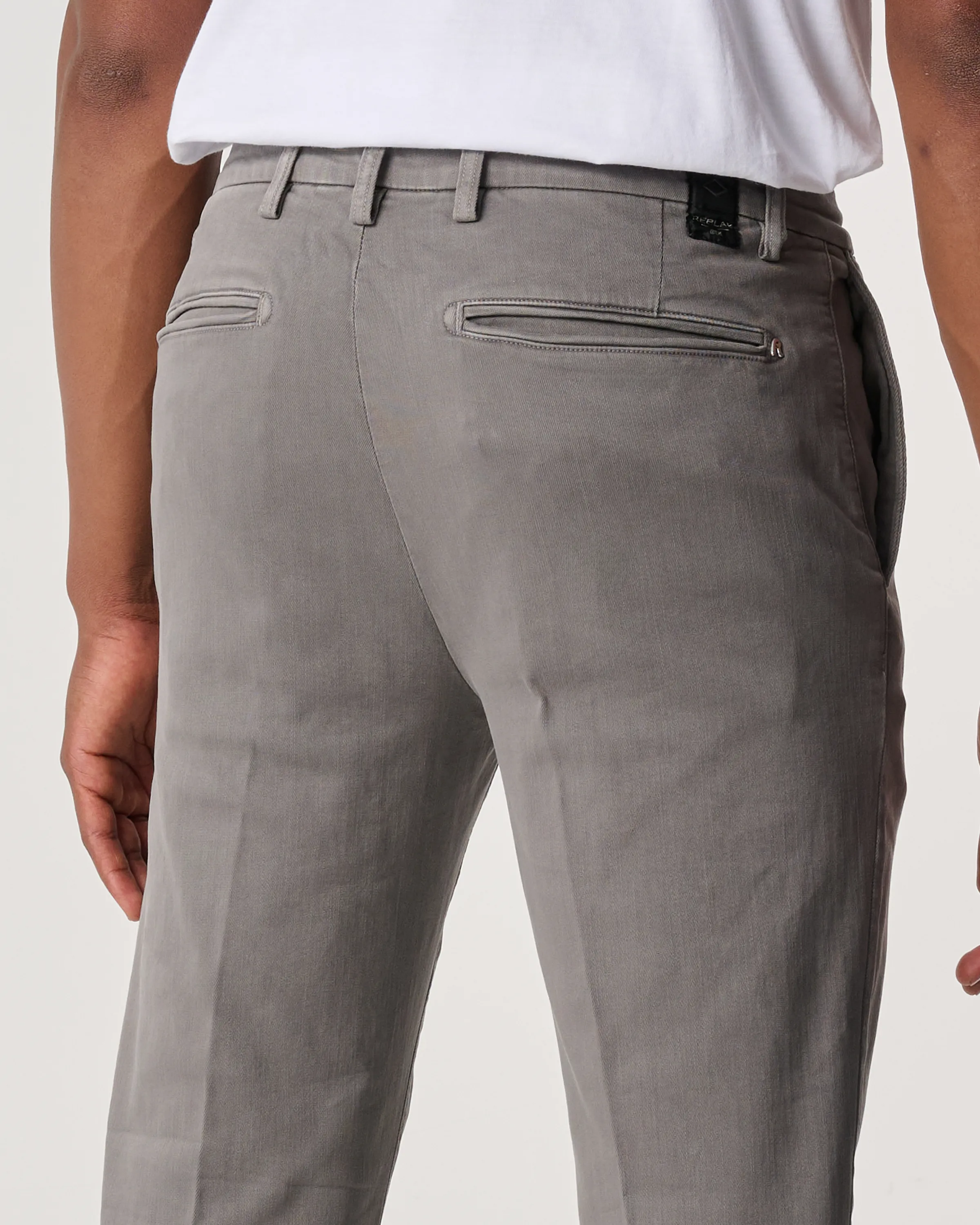 Replay Benni Hyperflex Chino Grijs 094367-001-29/32