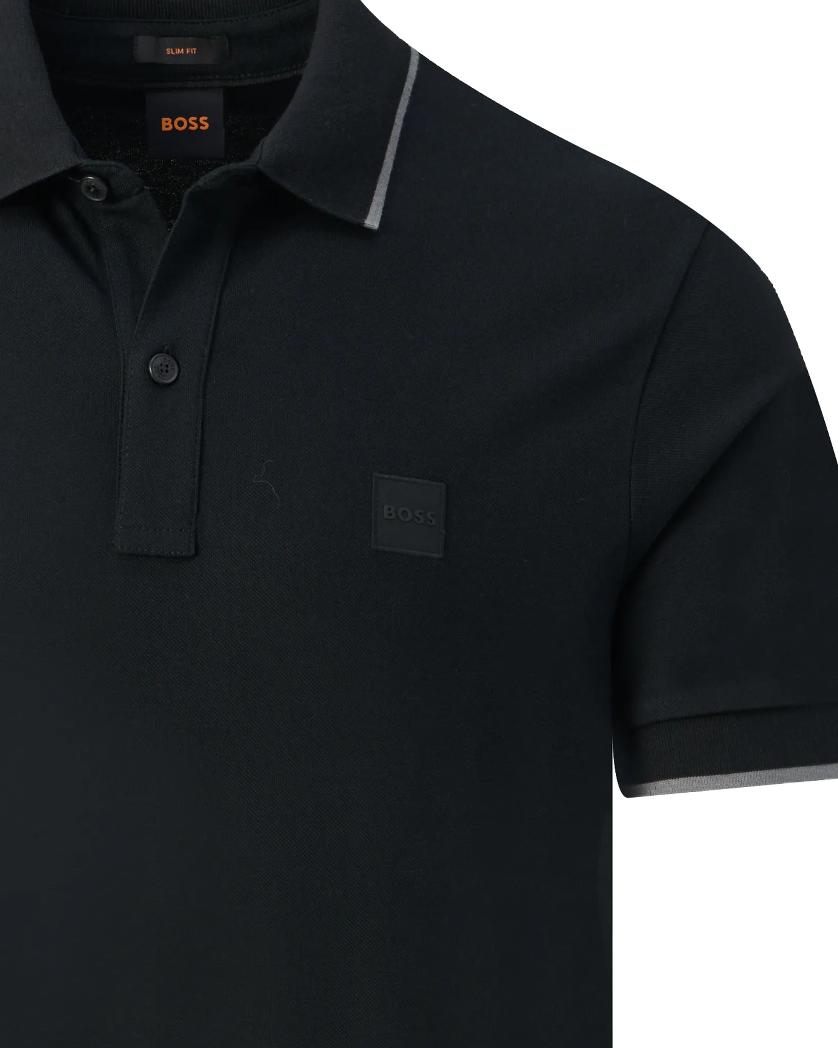 Boss Casual Polo Korte mouw Zwart 094544-001-L