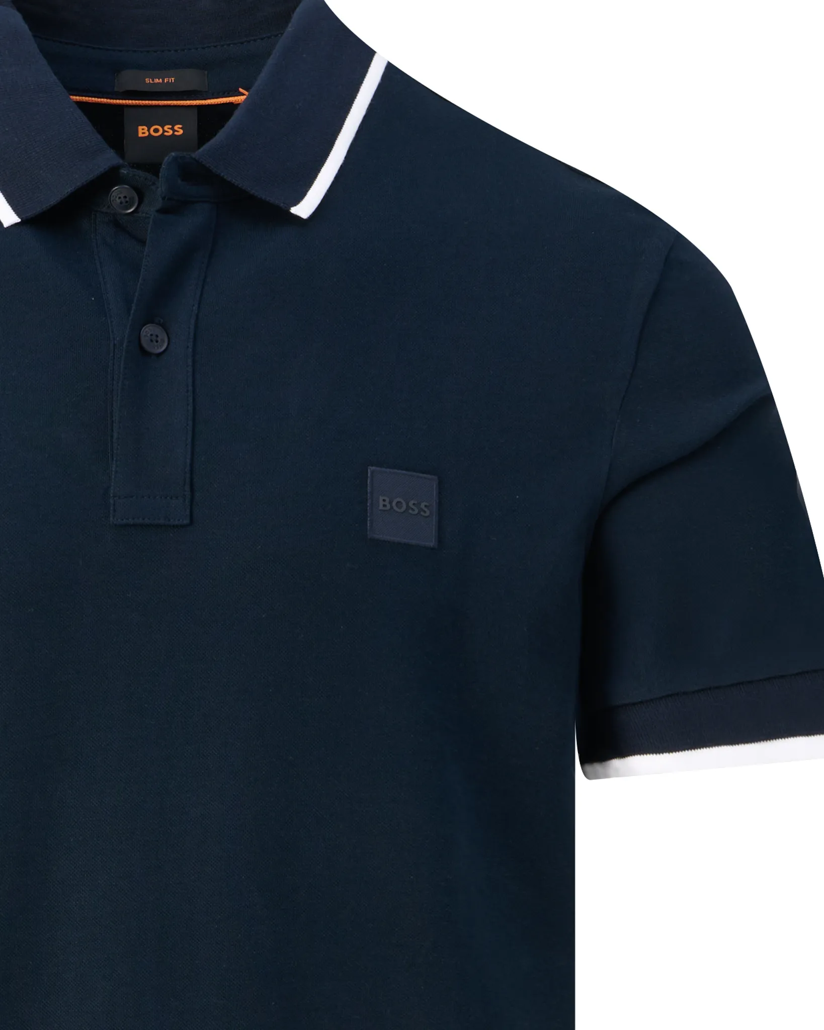 Boss Casual Passertip Polo Donker blauw 094547-001-L