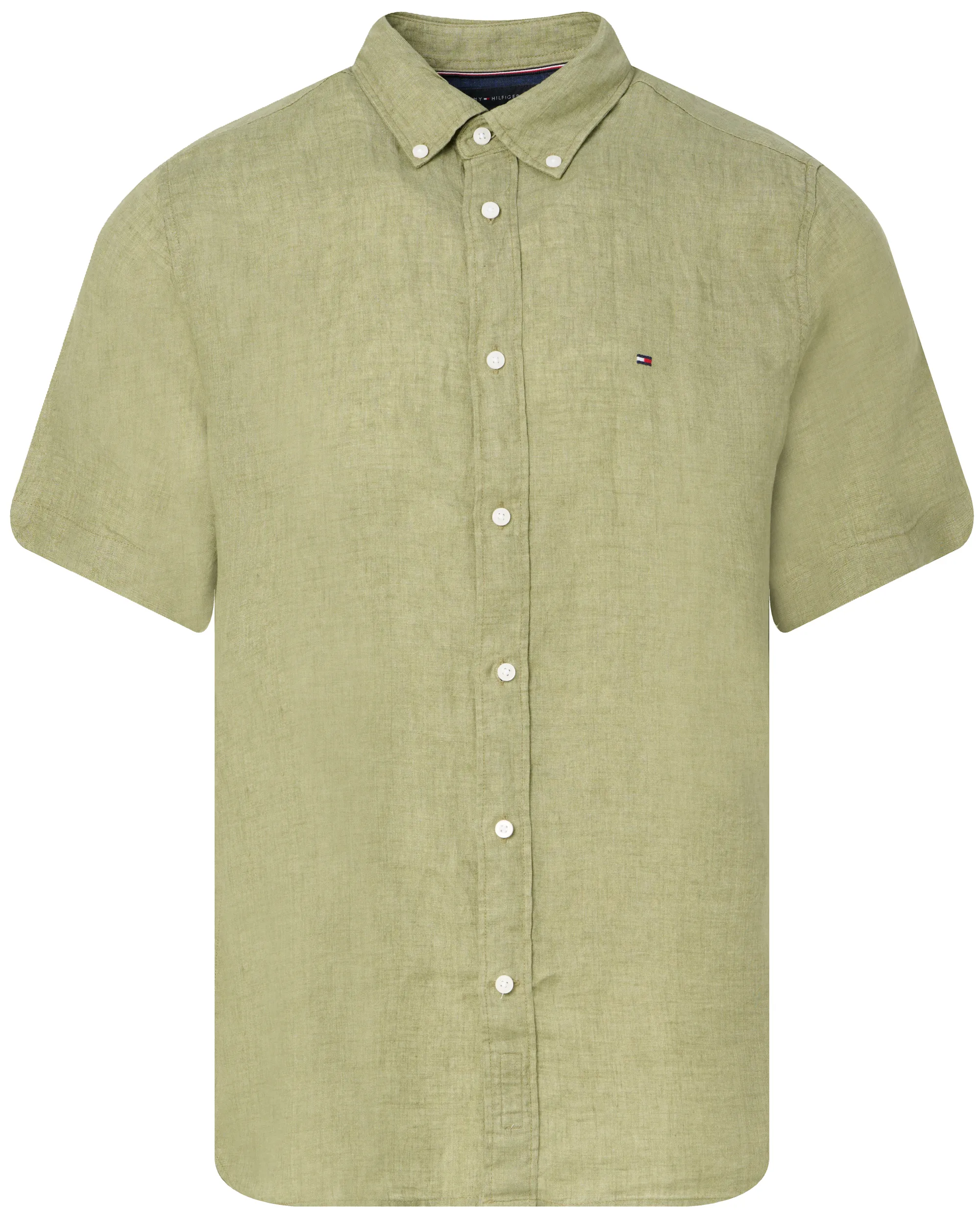 Tommy Hilfiger Menswear Casual Overhemd KM Groen 094680-001-L