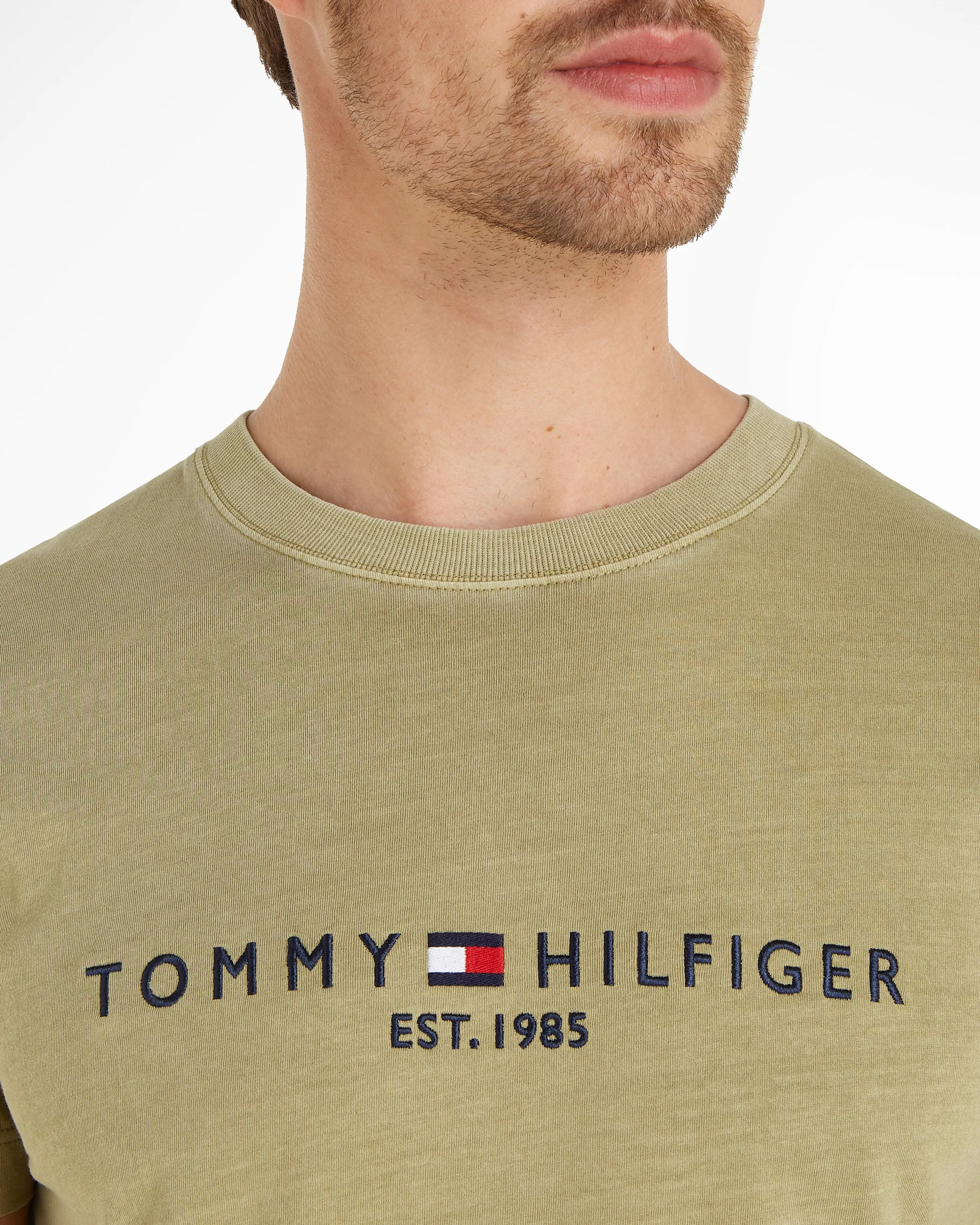 Tommy Hilfiger Menswear T-shirt KM Groen 094681-001-L