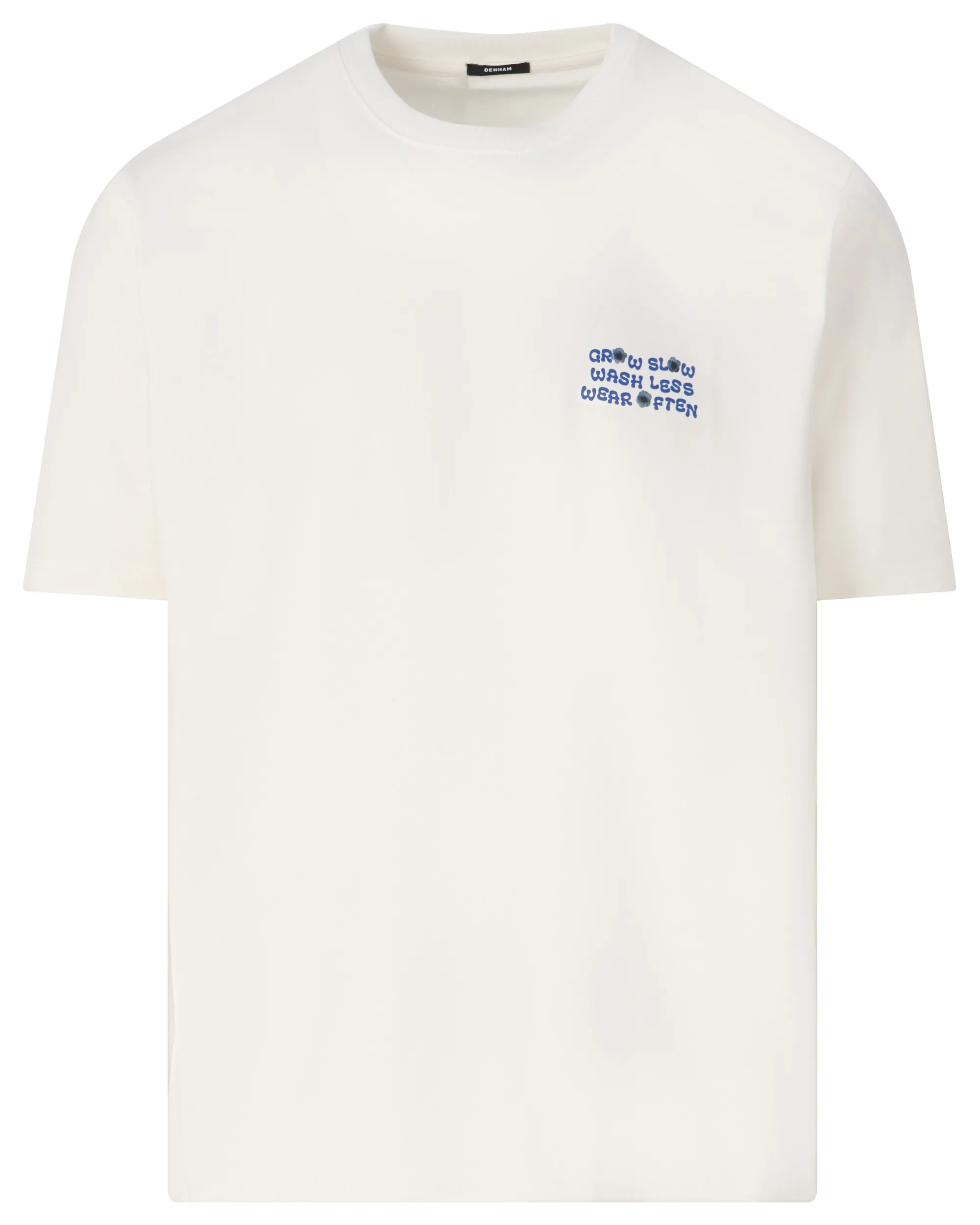 DENHAM Grow Slow T-shirt KM Zwart 095576-001-L