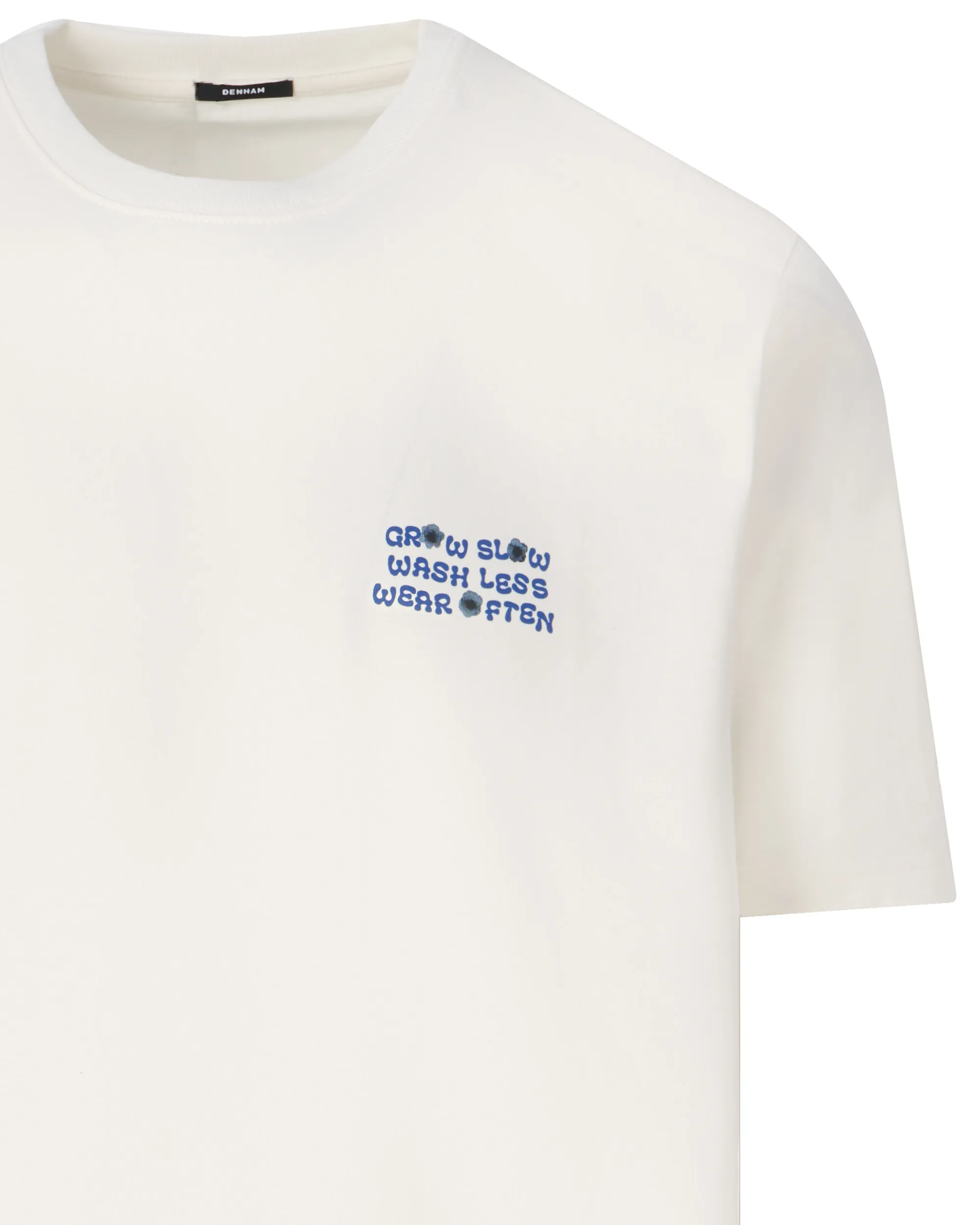 DENHAM Grow Slow T-shirt KM Zwart 095576-001-L