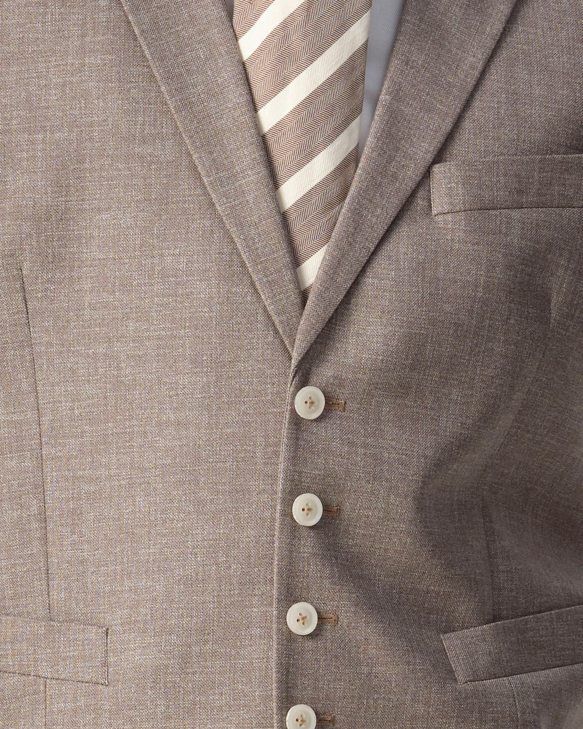 Dutch Dandies Vittorio Gilet Beige uni 095649-003-46