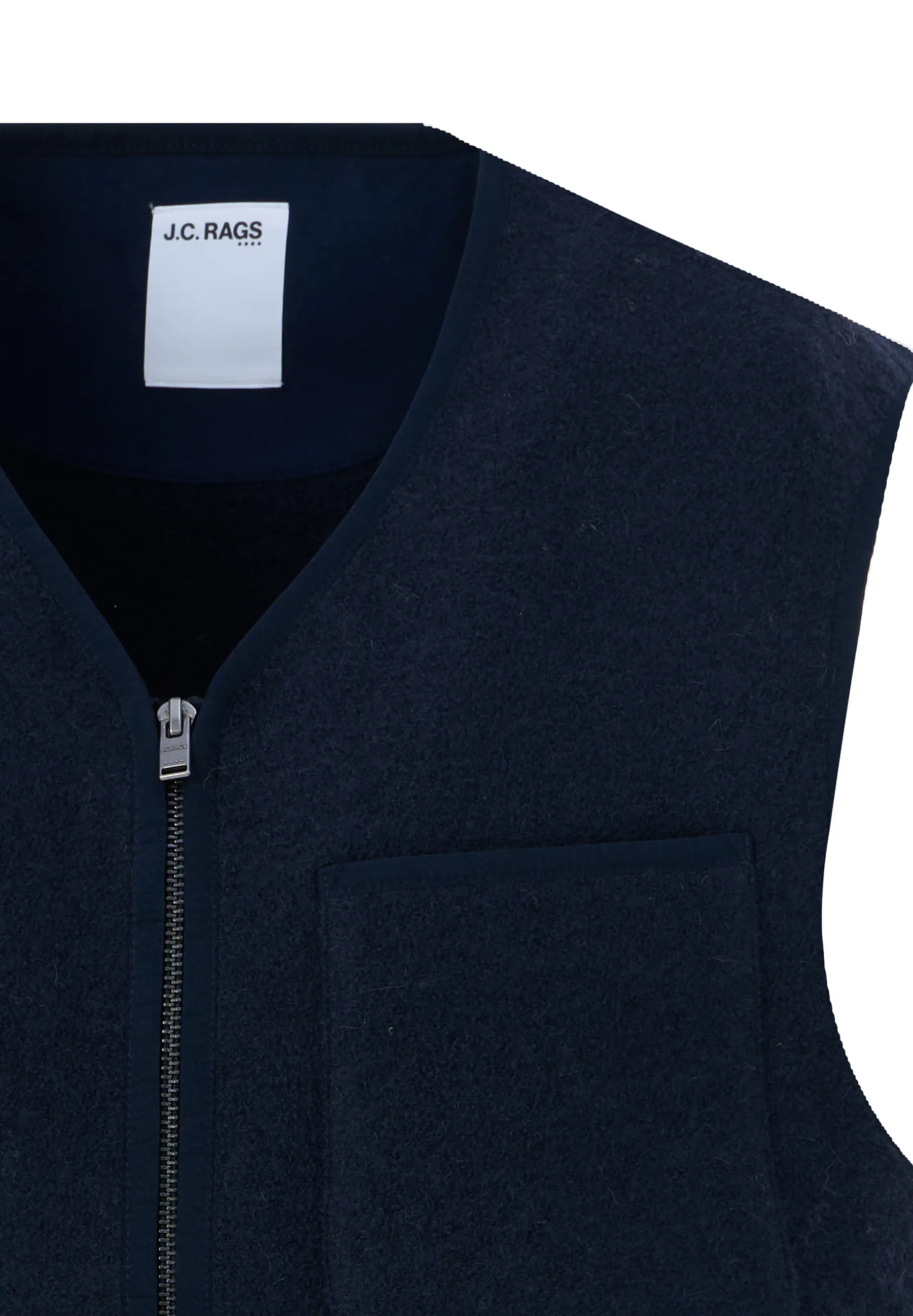 J.C. RAGS Rockwell Mouwloos Vest Sky Captain 095745-001-3XL