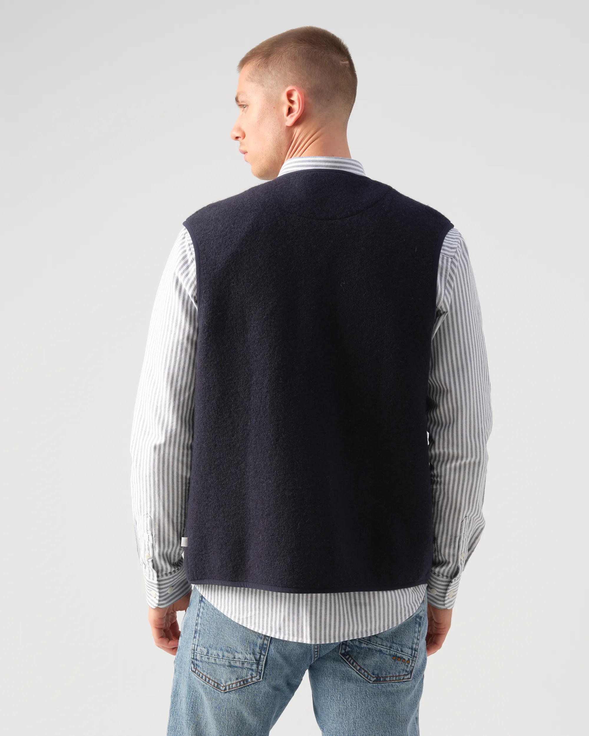 J.C. RAGS Rockwell Mouwloos Vest Sky Captain 095745-001-3XL