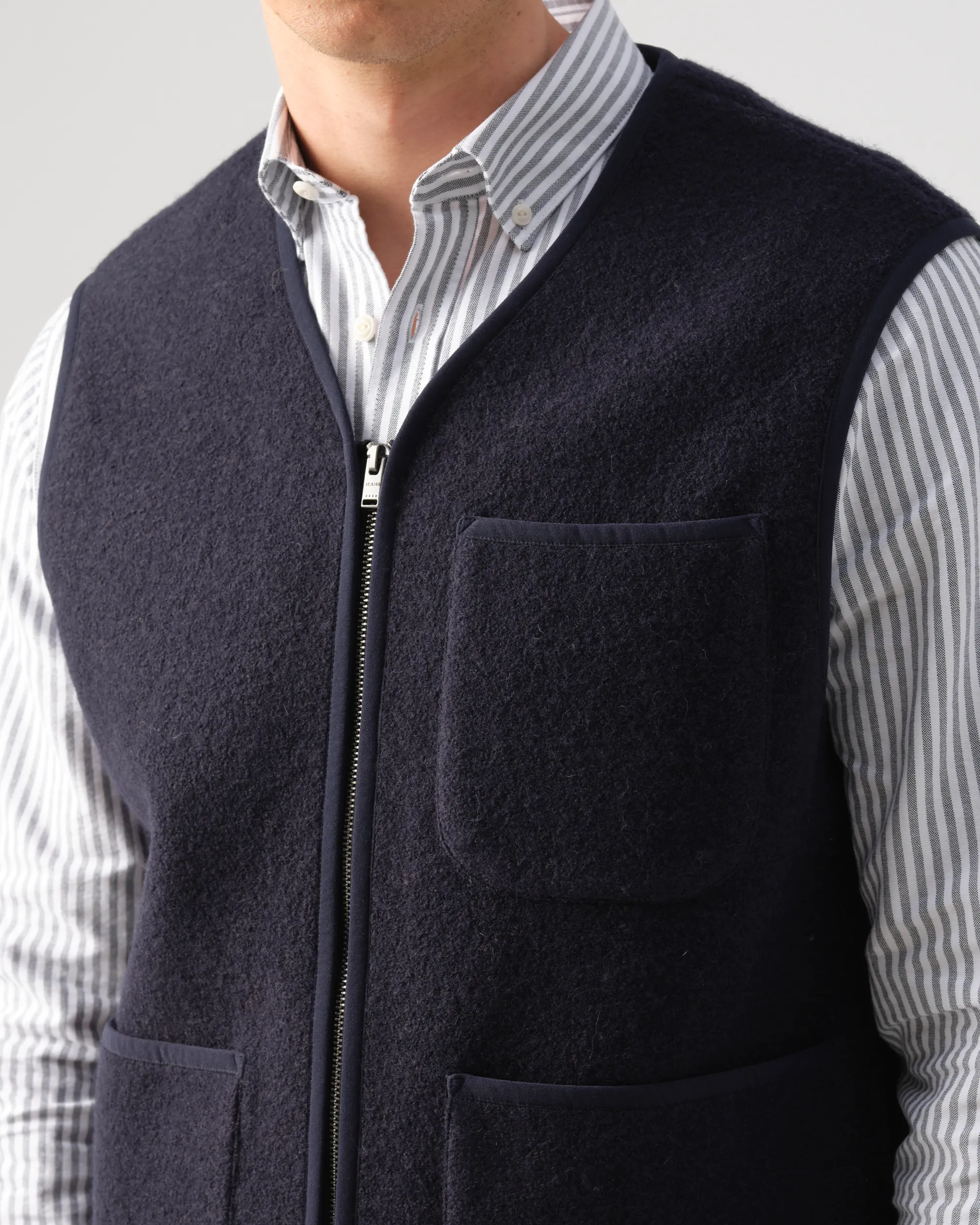J.C. RAGS Rockwell Mouwloos Vest Sky Captain 095745-001-3XL