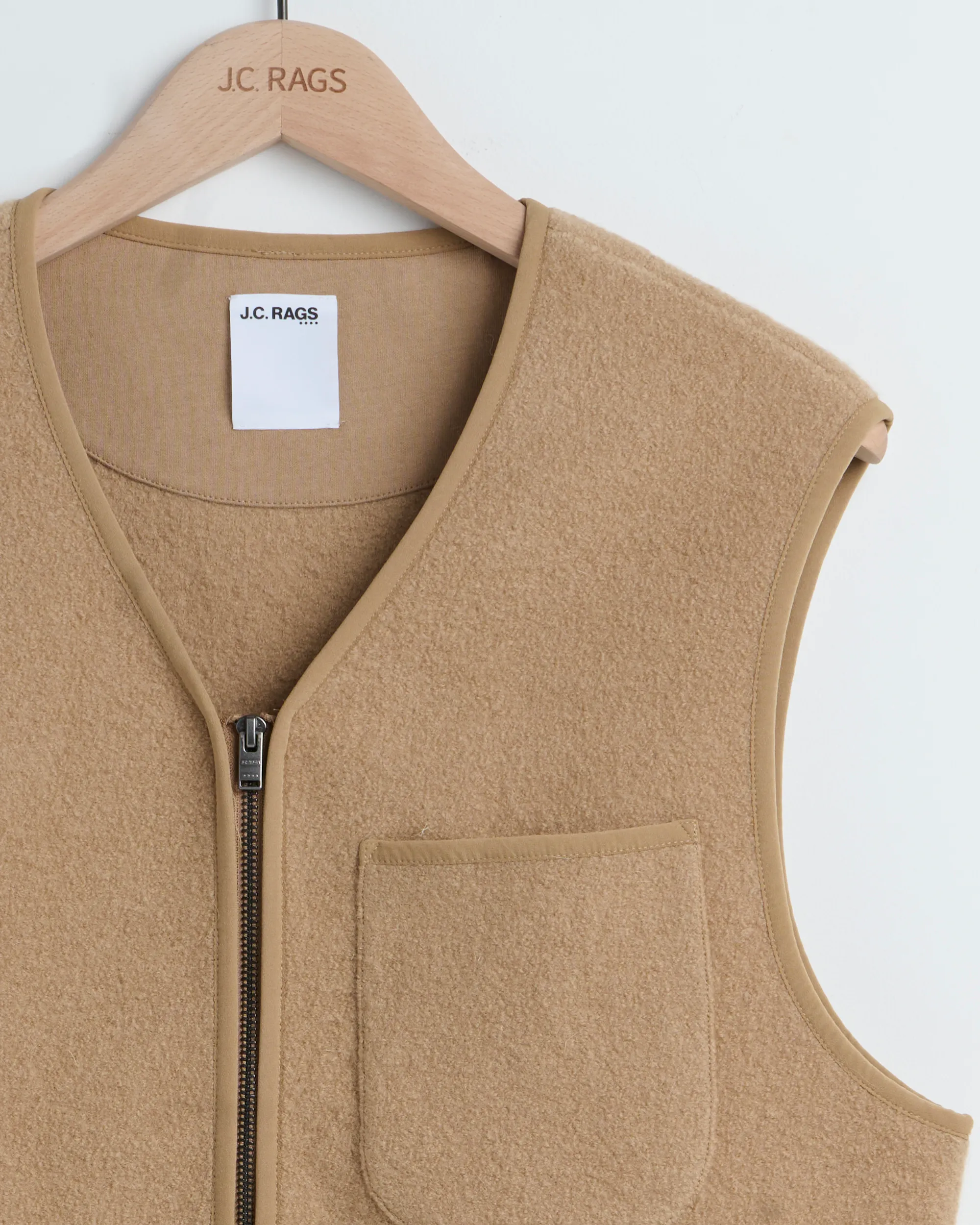J.C. RAGS Rockwell Mouwloos Vest Toasted coconut 095745-002-3XL