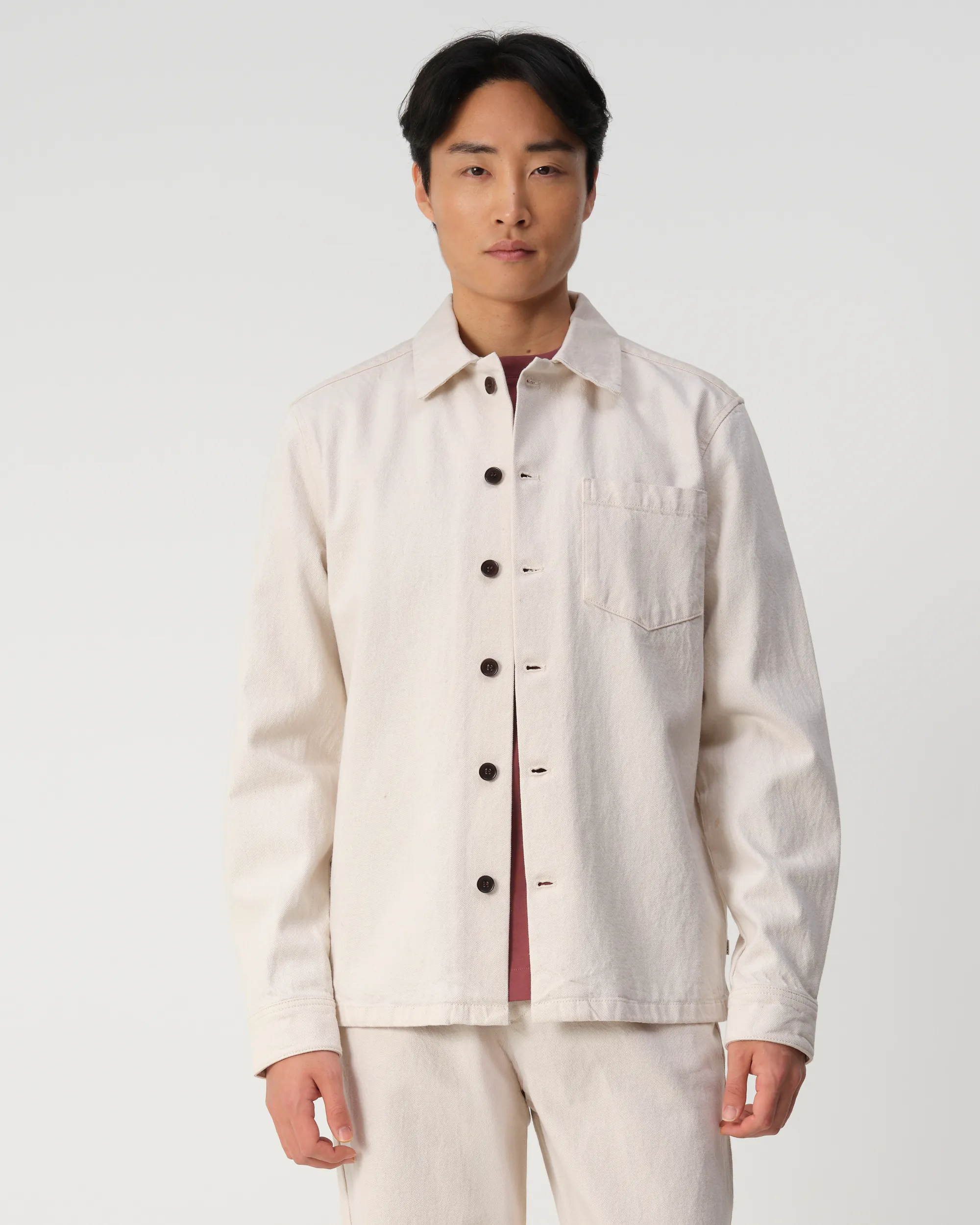 J.C. RAGS Overshirt Ecru 095863-001-L