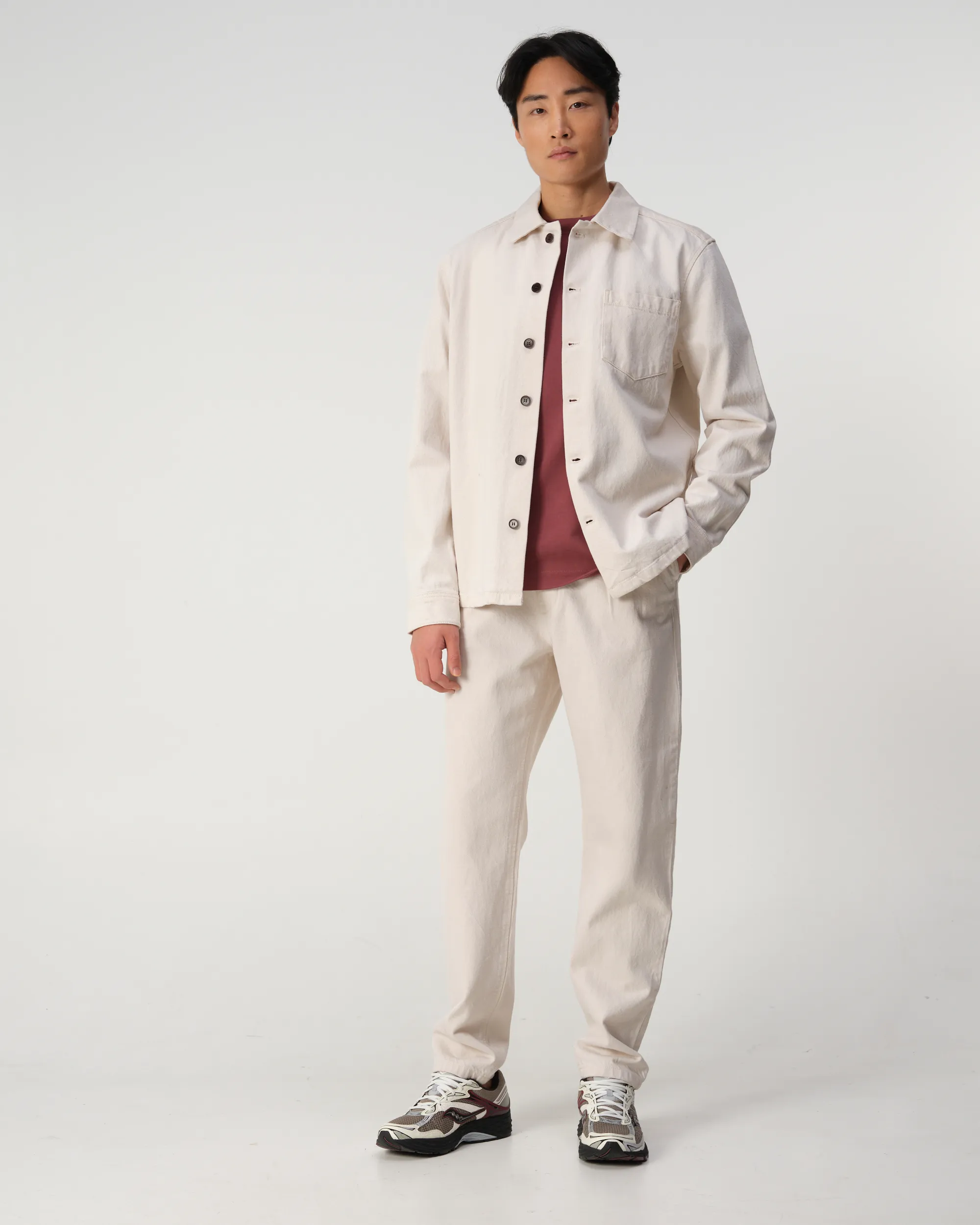 J.C. RAGS Overshirt Ecru 095863-001-L