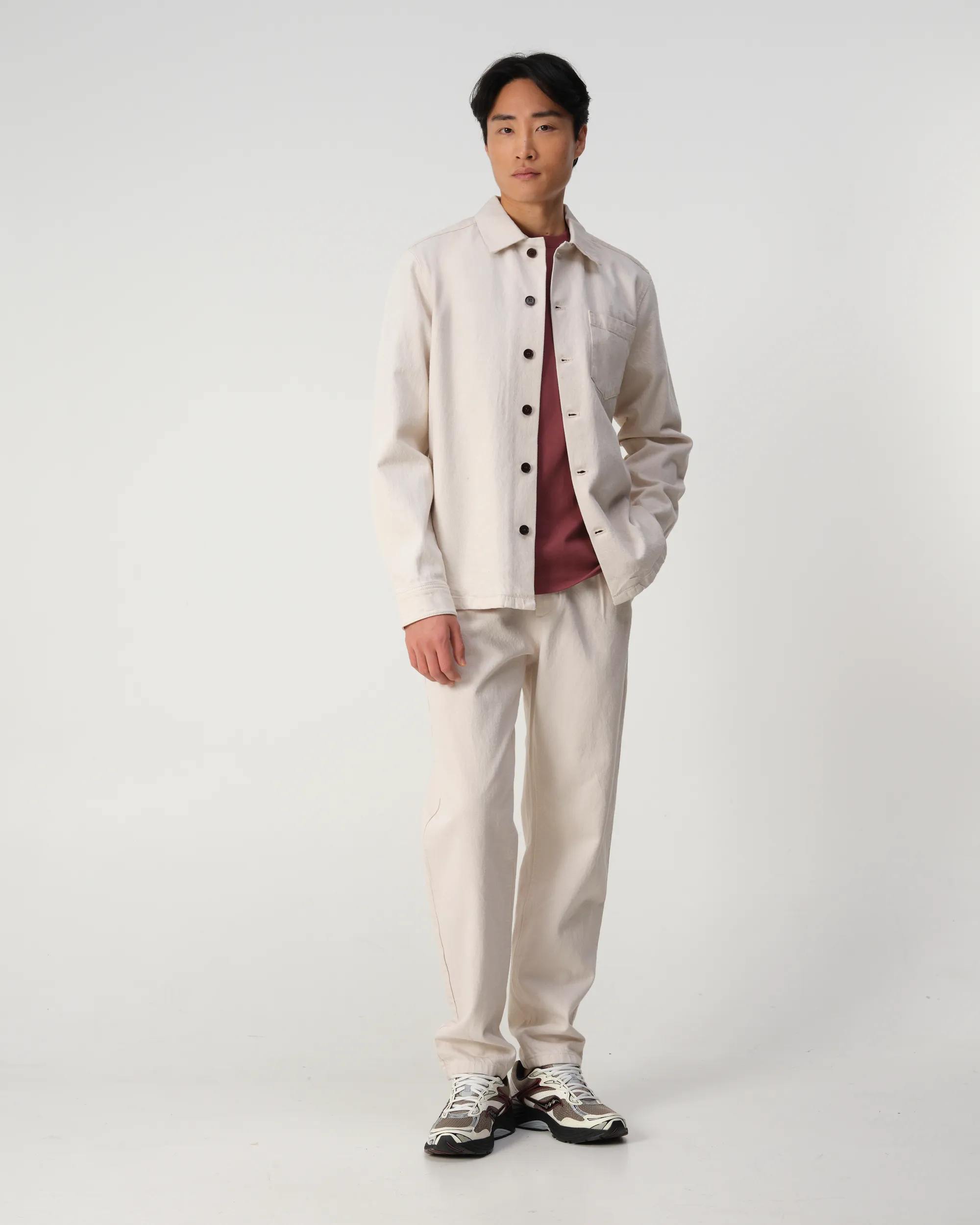 J.C. RAGS Overshirt Ecru 095863-001-L