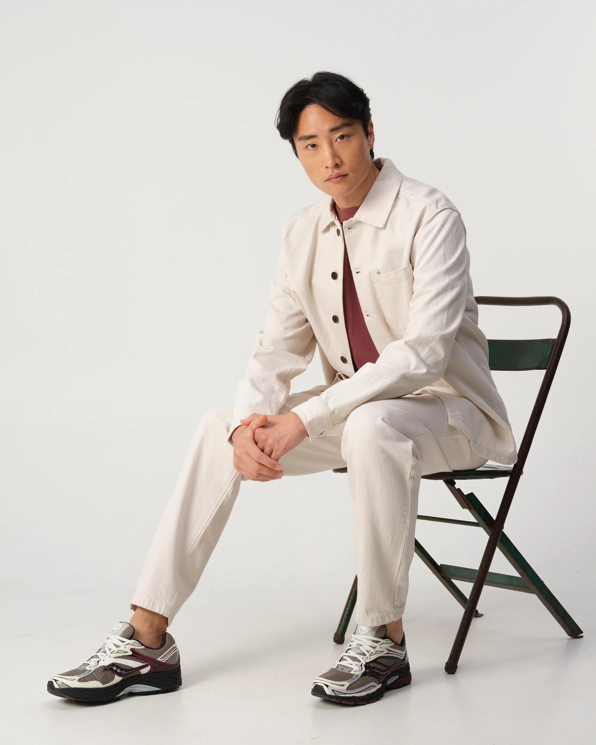 J.C. RAGS Overshirt Ecru 095863-001-L