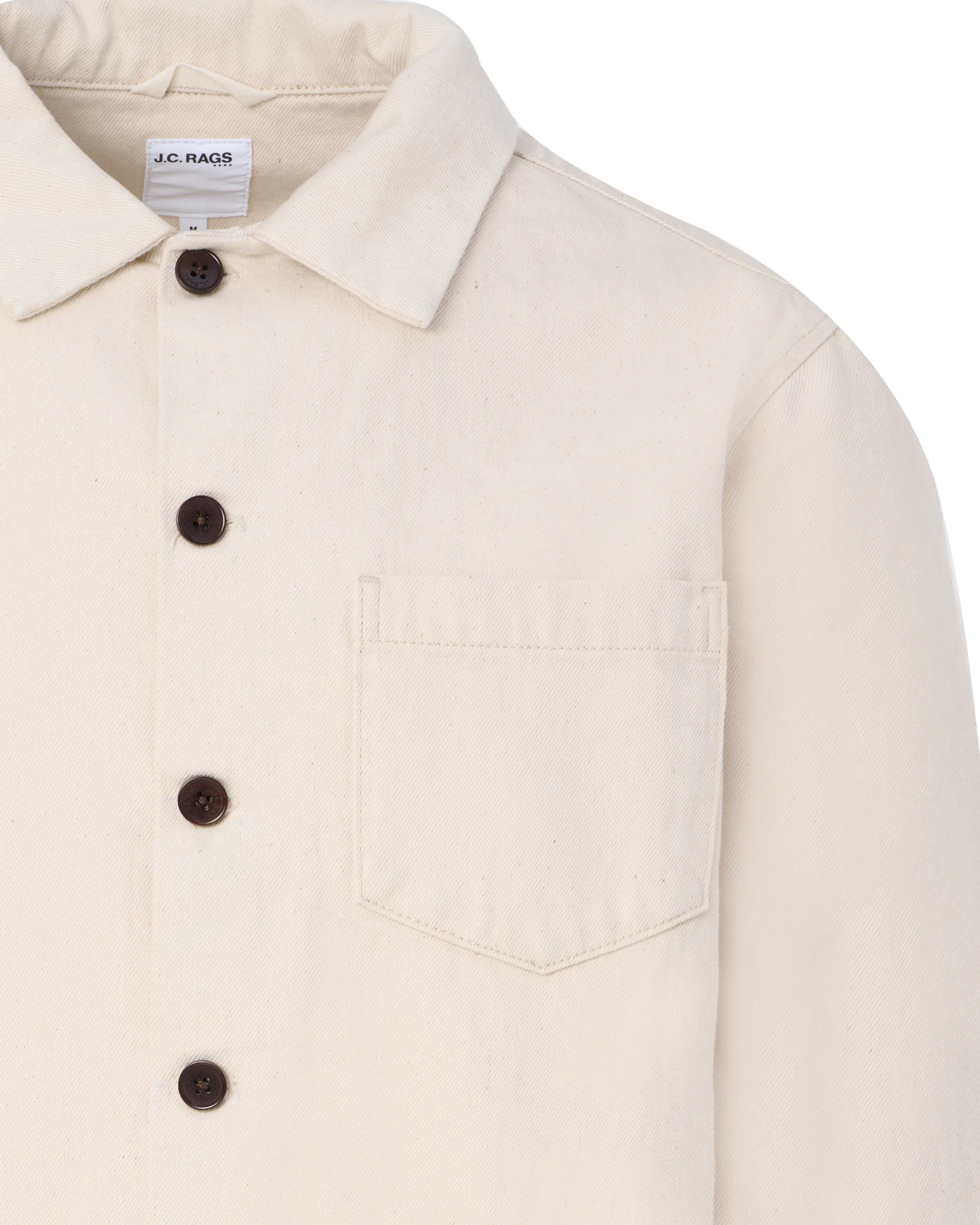 J.C. RAGS Overshirt Ecru 095863-001-L