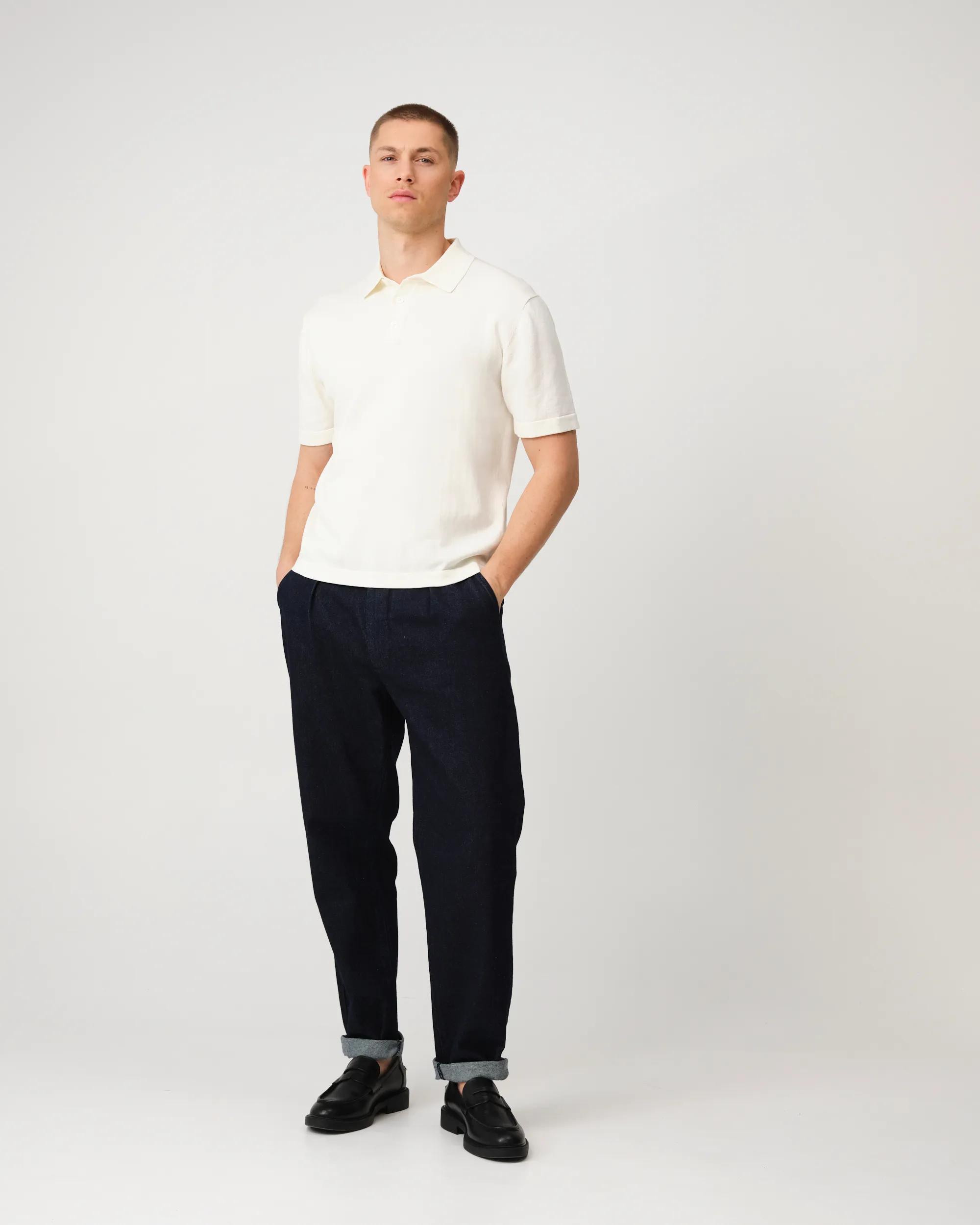 J.C. RAGS Alvie Polo KM  Coconut milk 095885-001-L