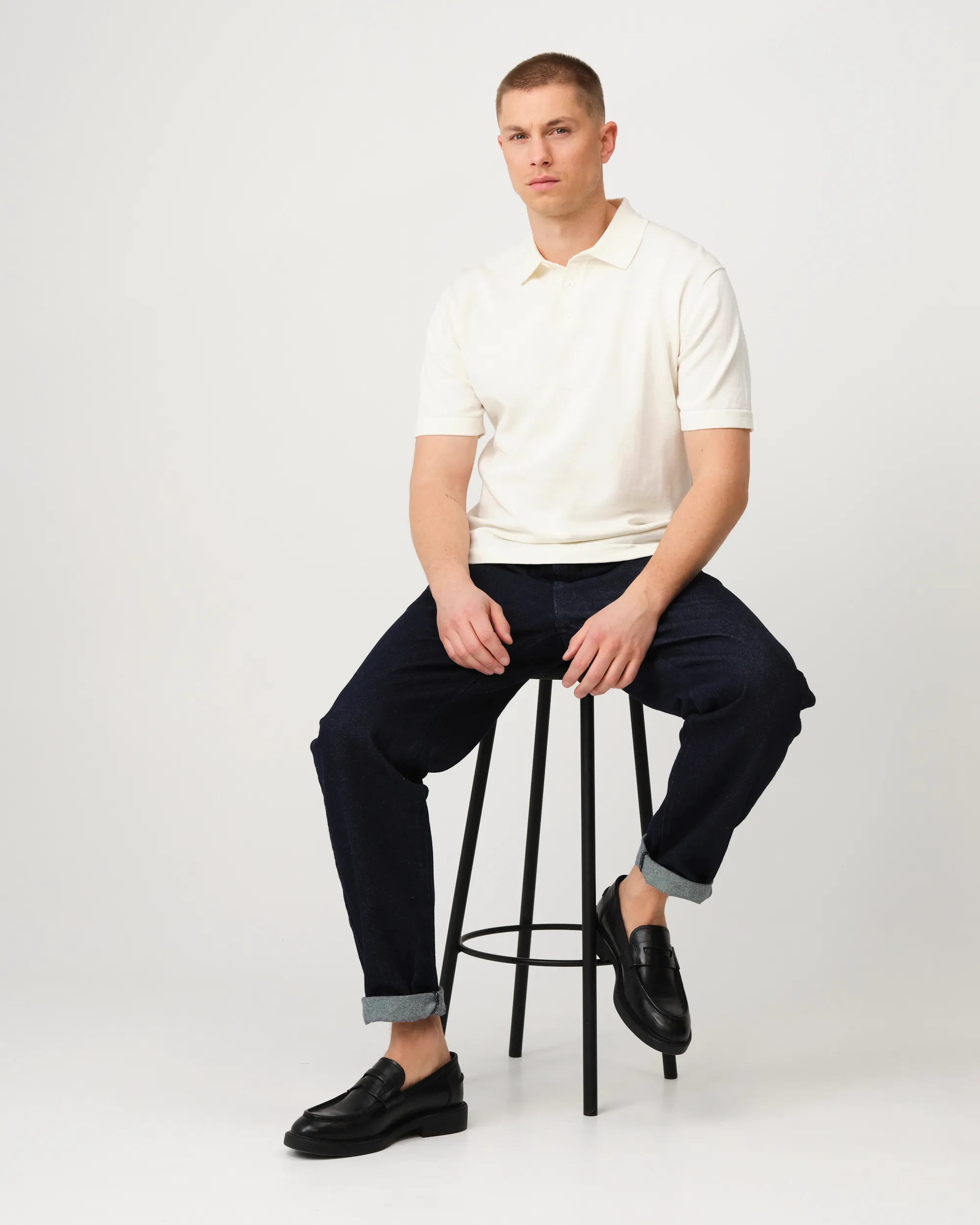 J.C. RAGS Alvie Polo KM  Coconut milk 095885-001-L