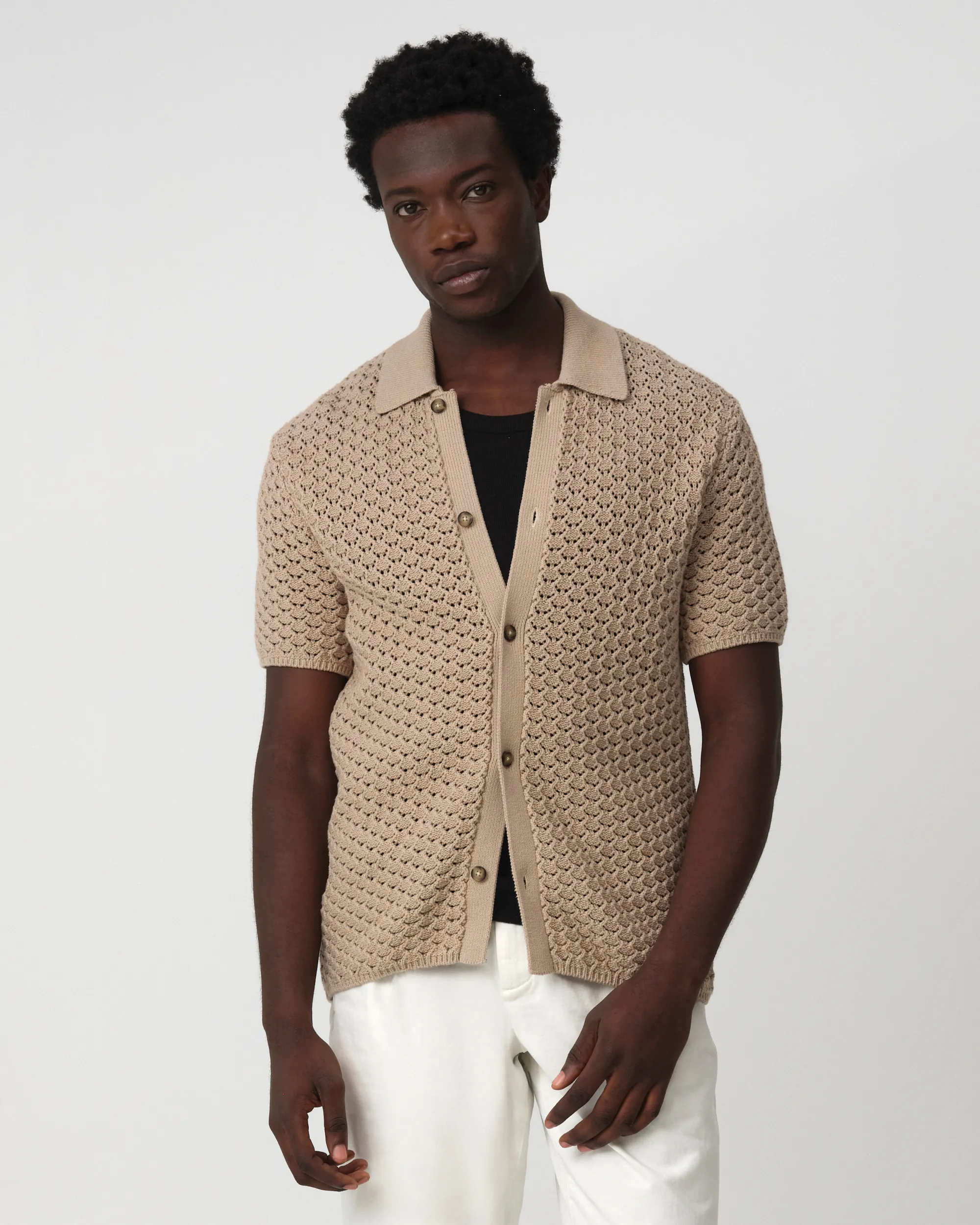 J.C. RAGS Appie Polo KM  Plaza taupe 095886-001-L