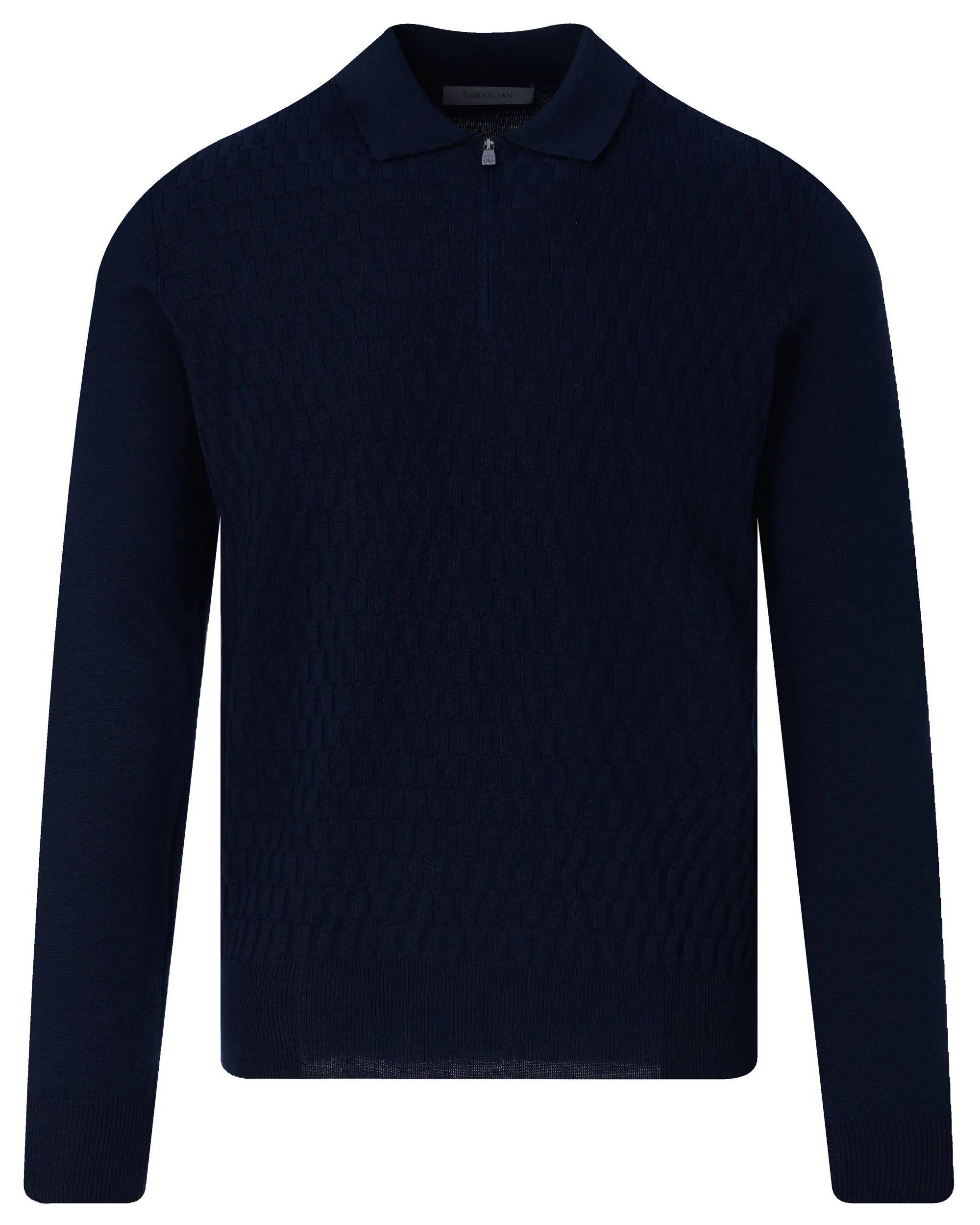Corneliani Polo LM Donker blauw 095960-001-48
