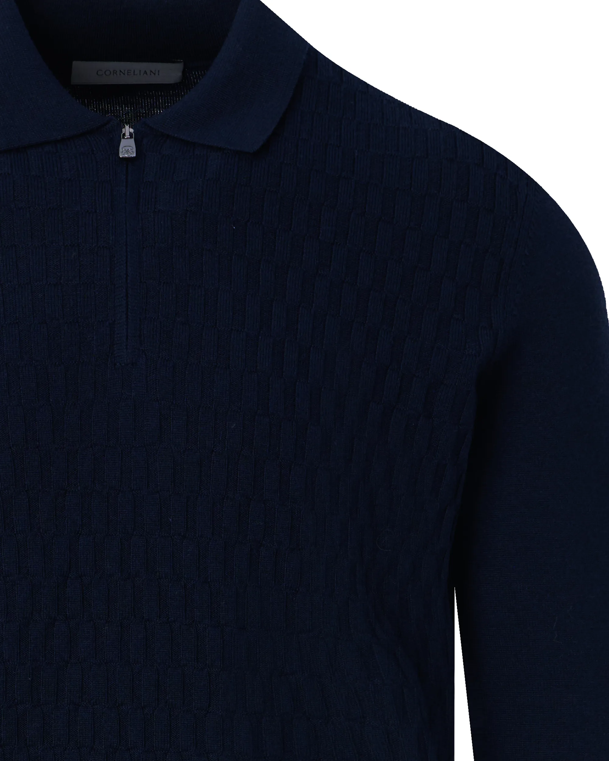 Corneliani Polo LM Donker blauw 095960-001-48