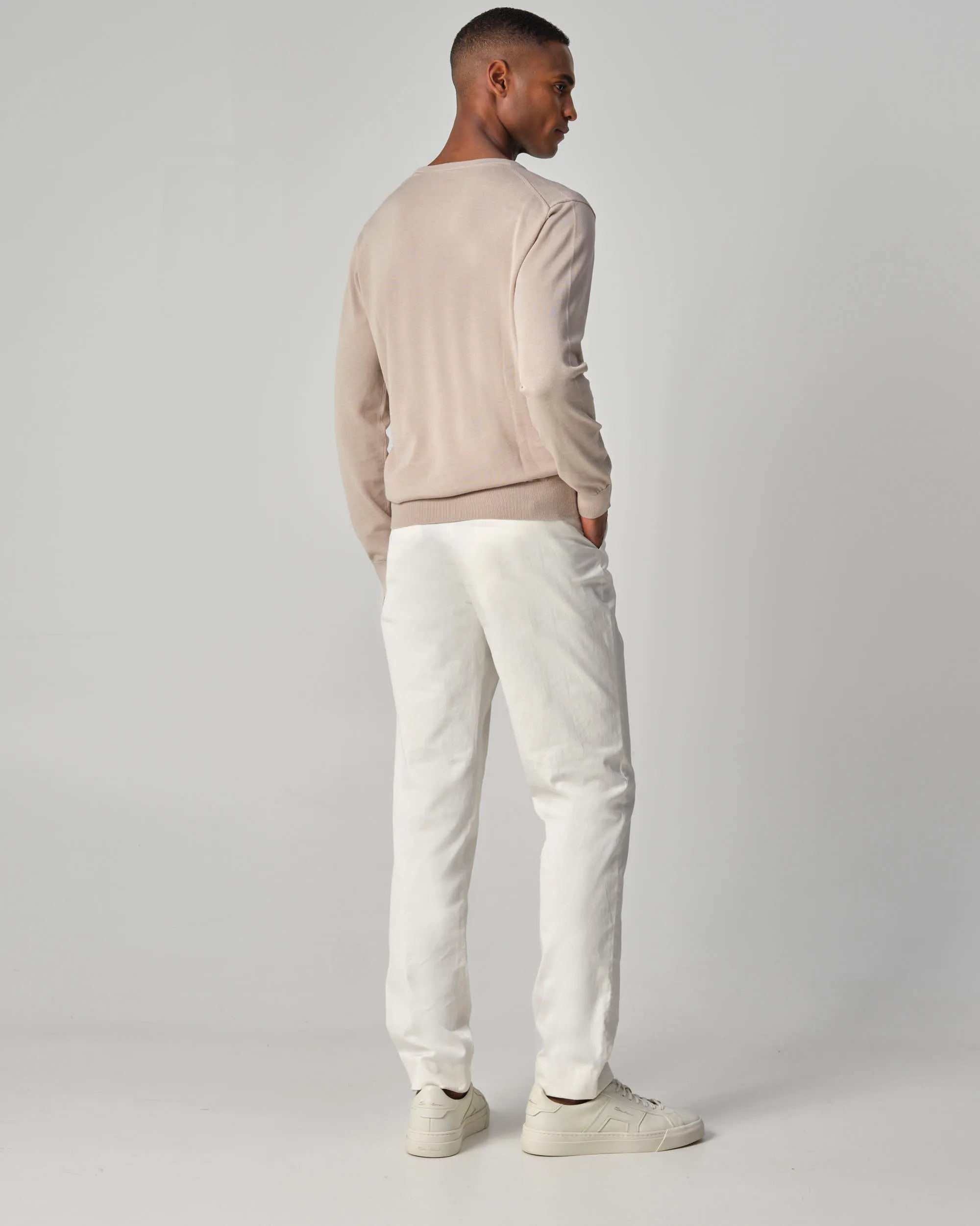 Dutch Dandies Trui O-hals Sand 096092-004-M