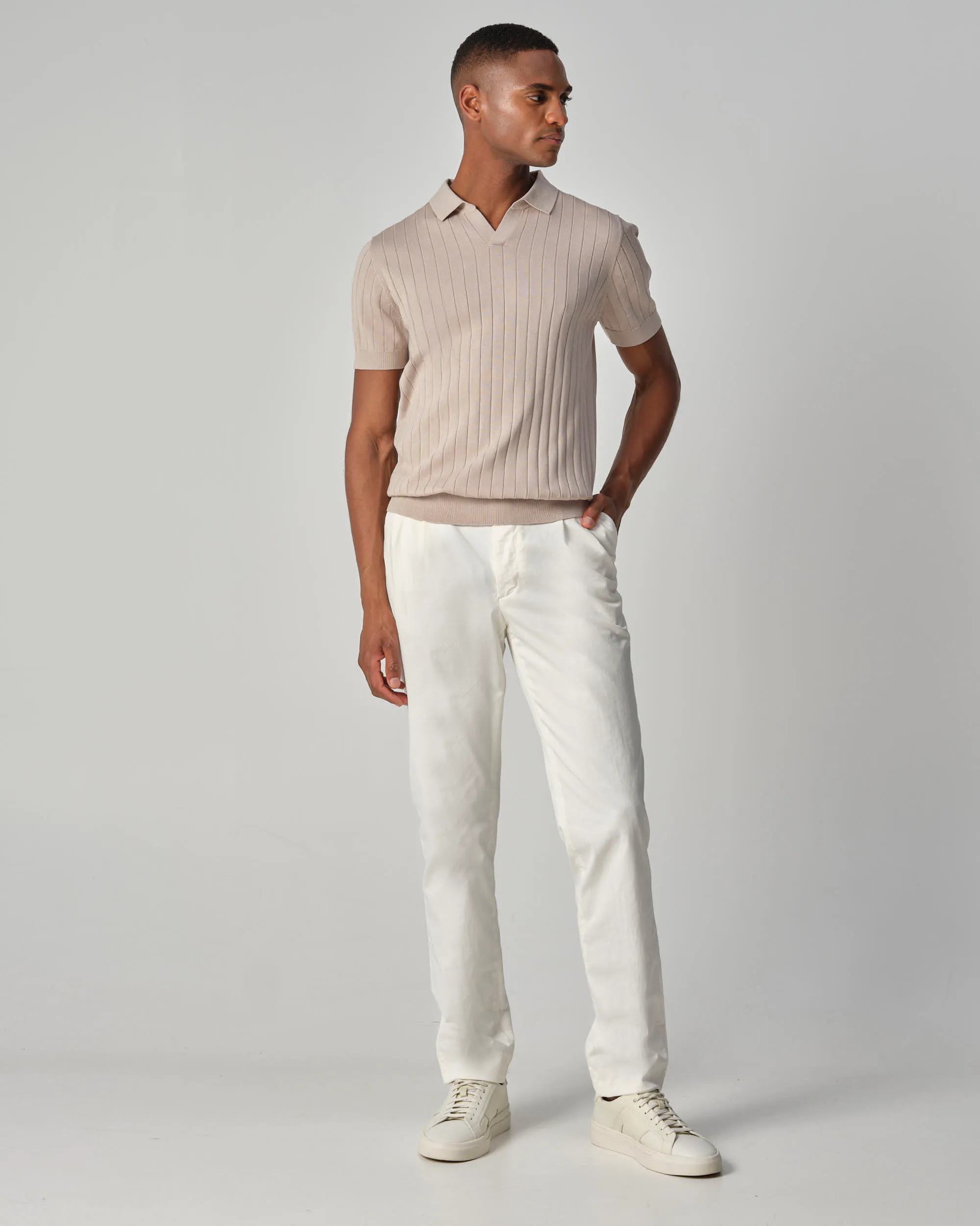 Dutch Dandies Gatsby Polo KM Sand 096094-006-L