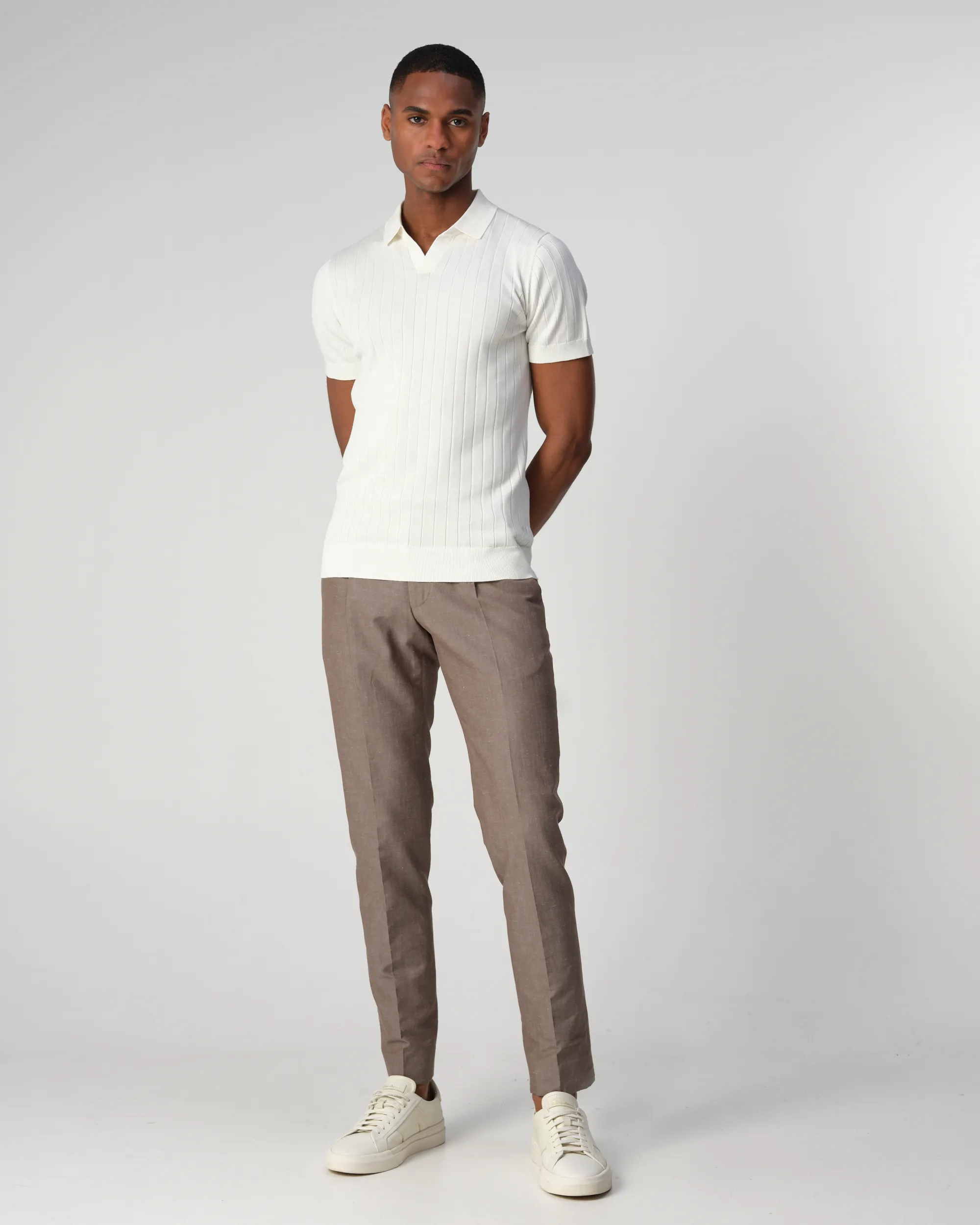 Dutch Dandies Gatsby Polo KM Ecru  096094-007-L