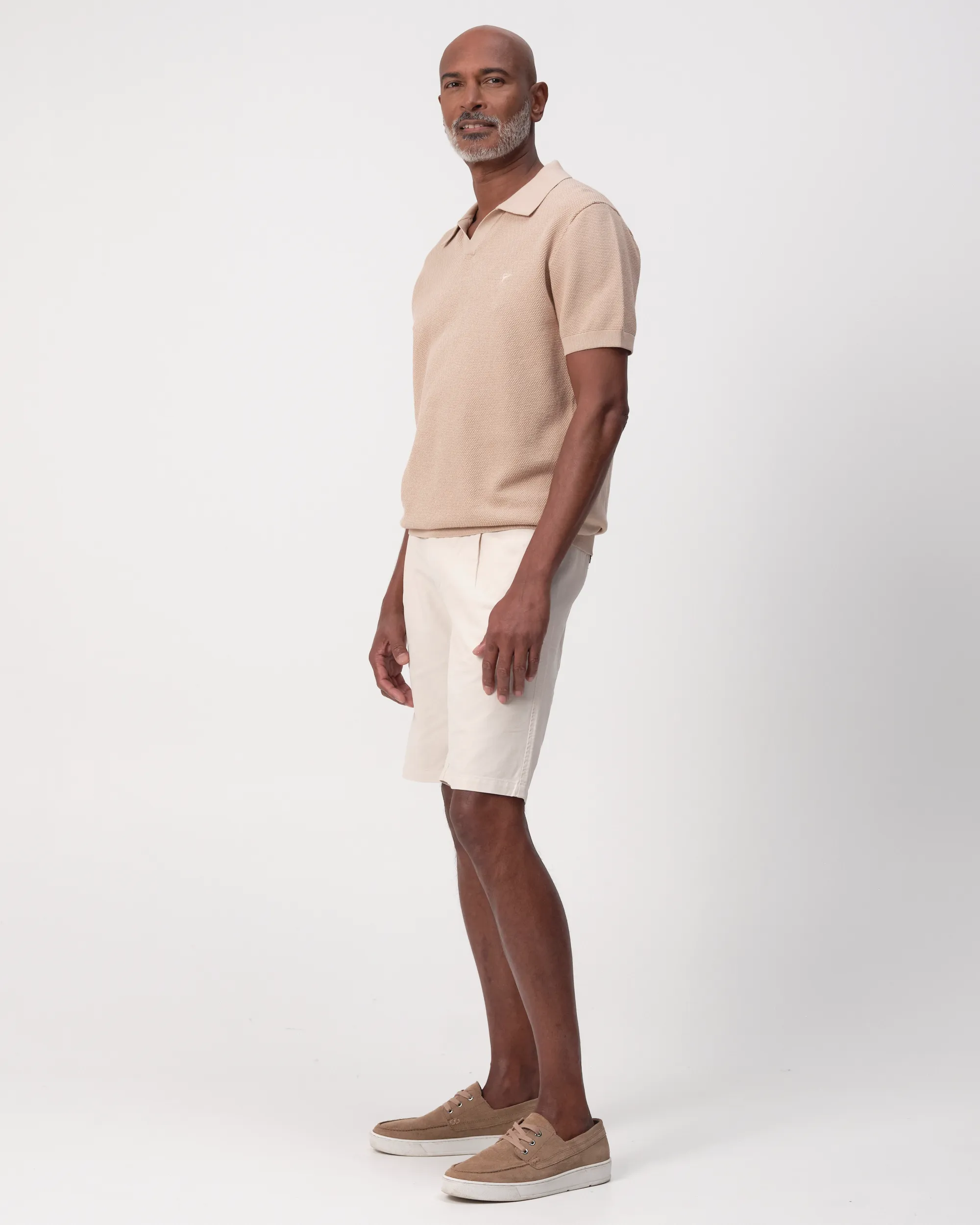 Campbell Plato Polo KM Doeskin beige 096102-004-L