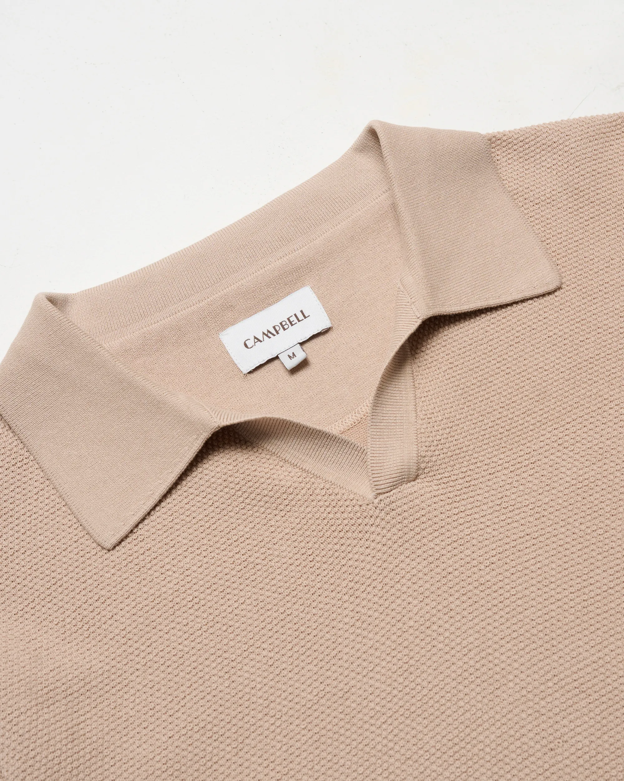 Campbell Plato Polo KM Doeskin beige 096102-004-L