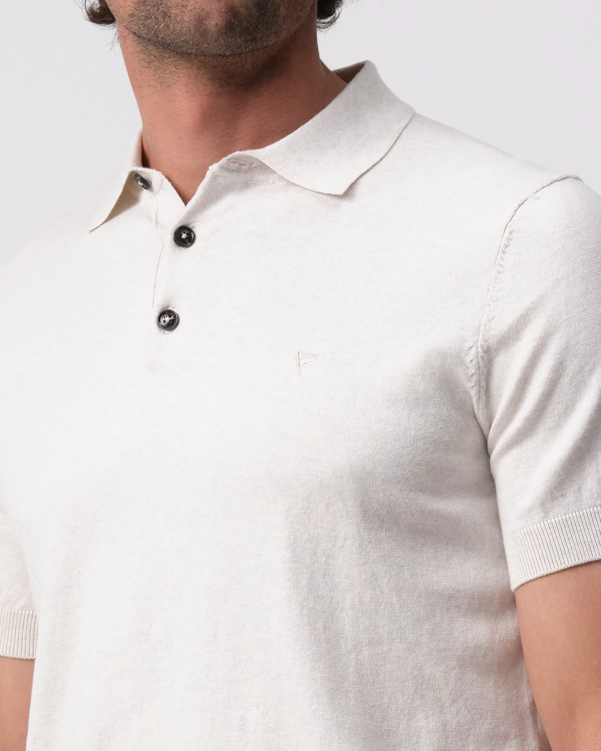 Campbell Nathan Polo KM Coconut milk 096104-001-L