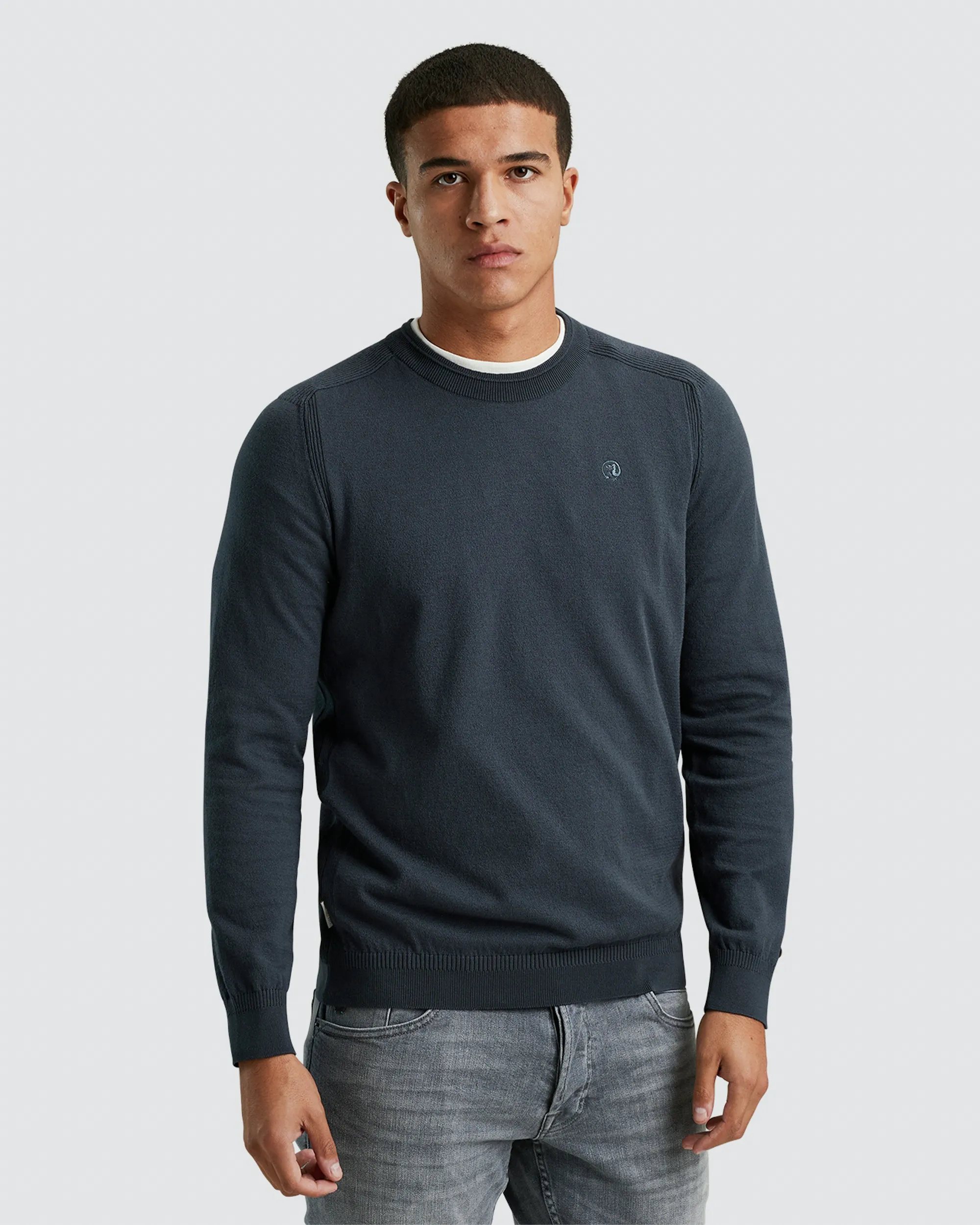 Cast Iron Sweater Blauw 096577-001-L