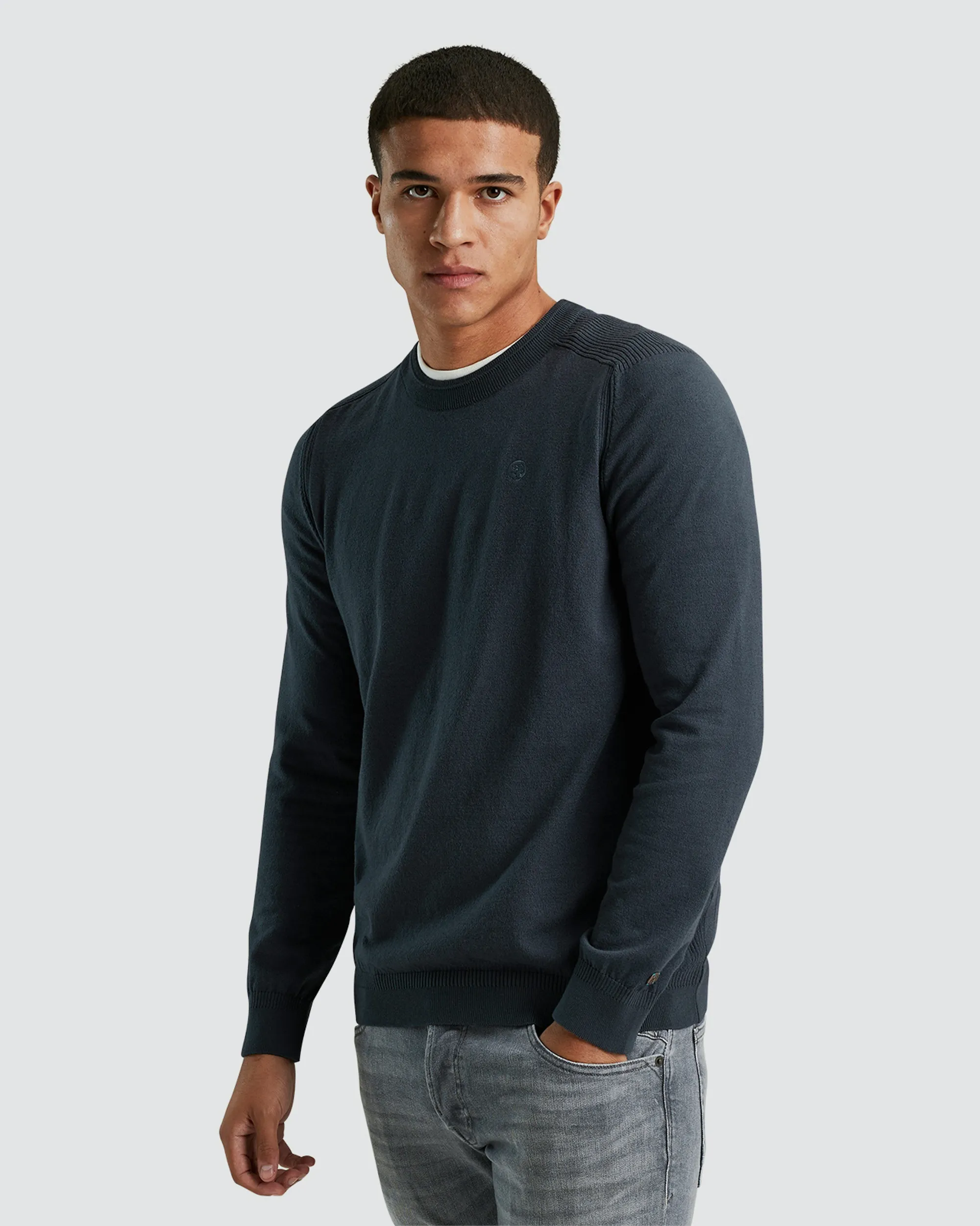 Cast Iron Sweater Blauw 096577-001-L