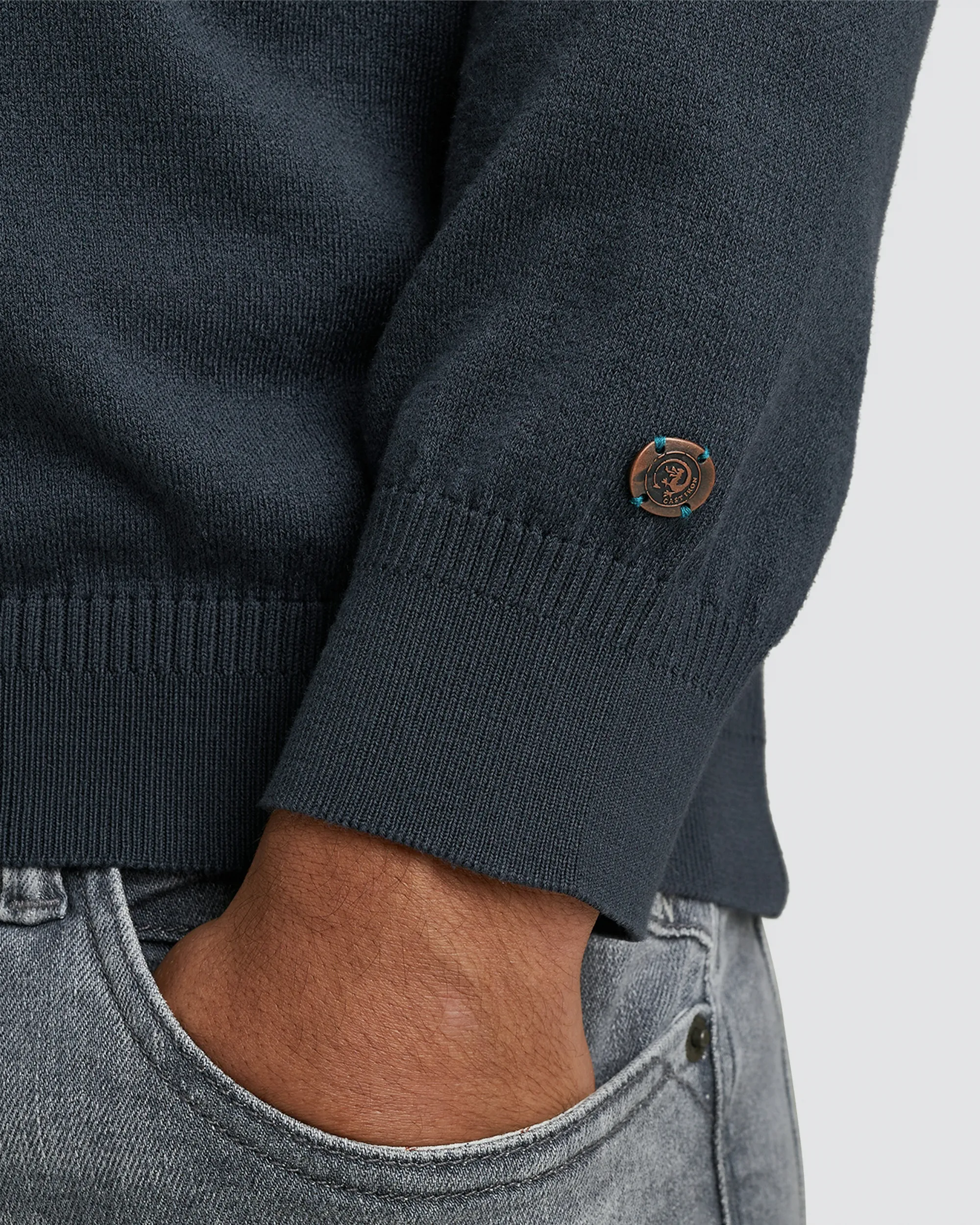 Cast Iron Sweater Blauw 096577-001-L