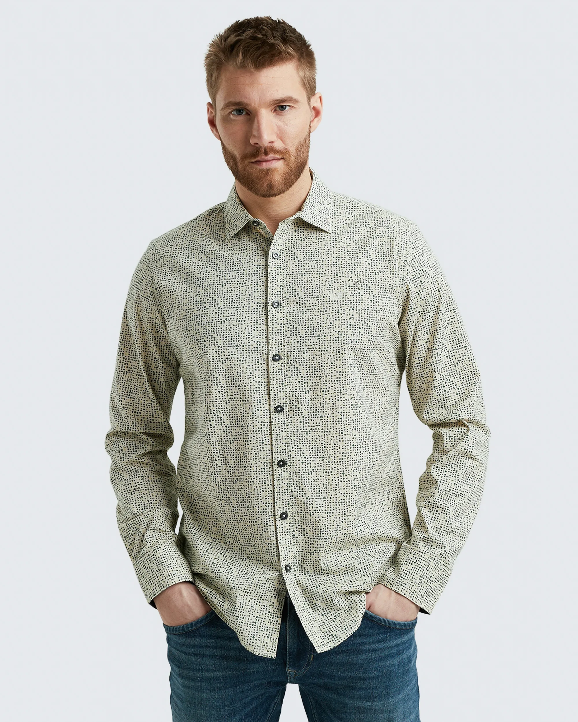 PME Legend Casual Overhemd LM Grijs 096673-001-L