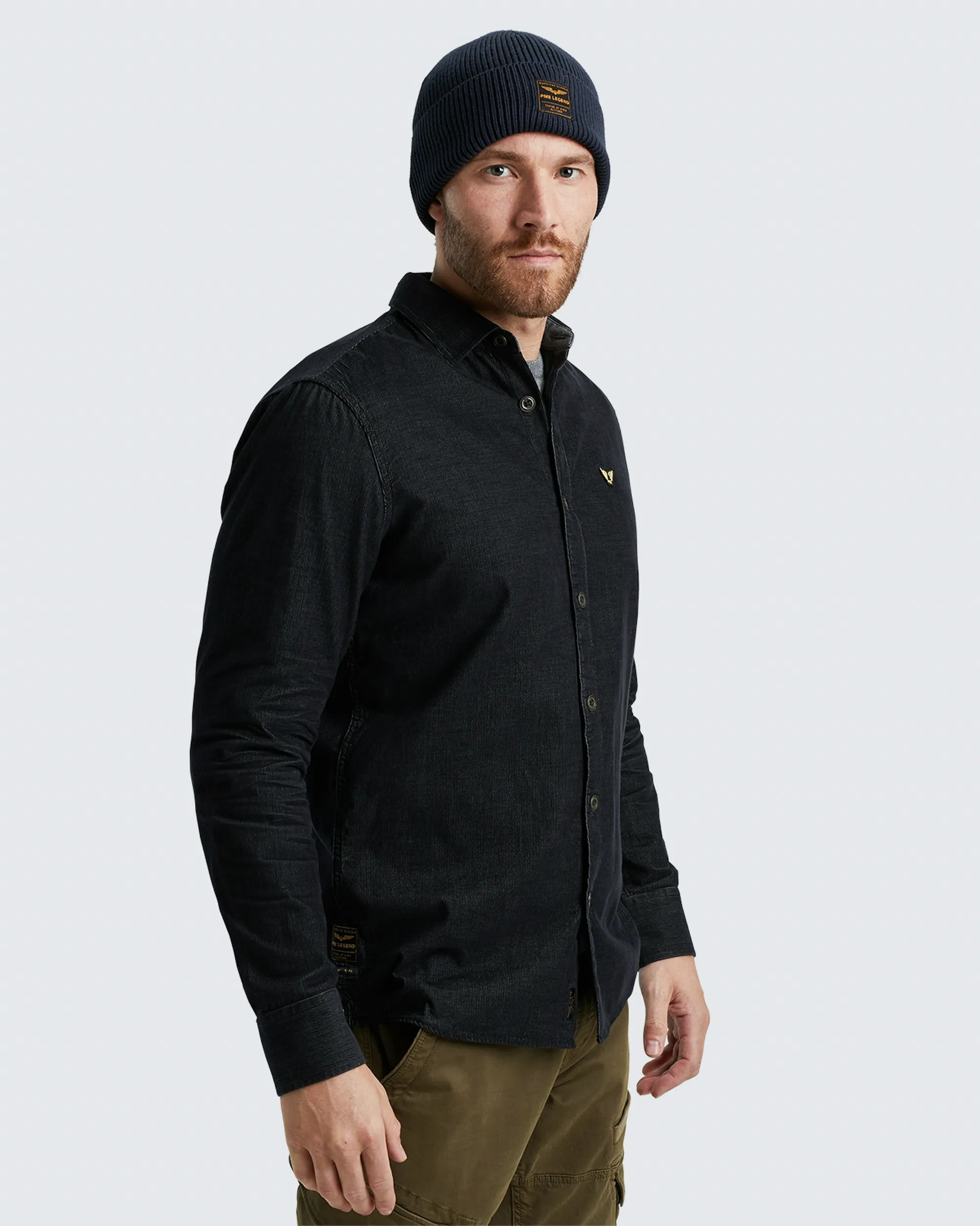 PME Legend Casual Overhemd LM Zwart 096679-001-L