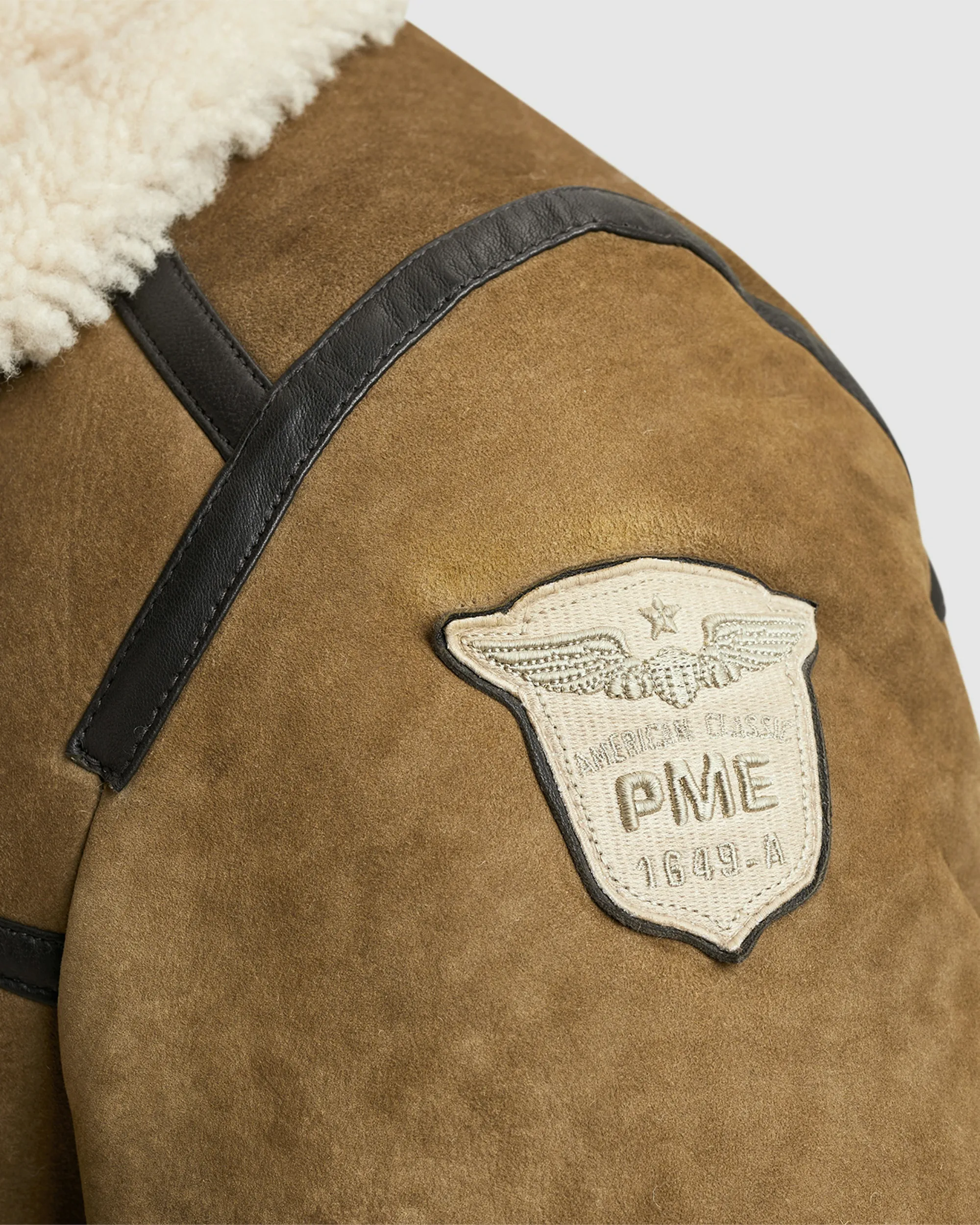 PME Legend Stinmen Leren jas Khaki 096712-001-L