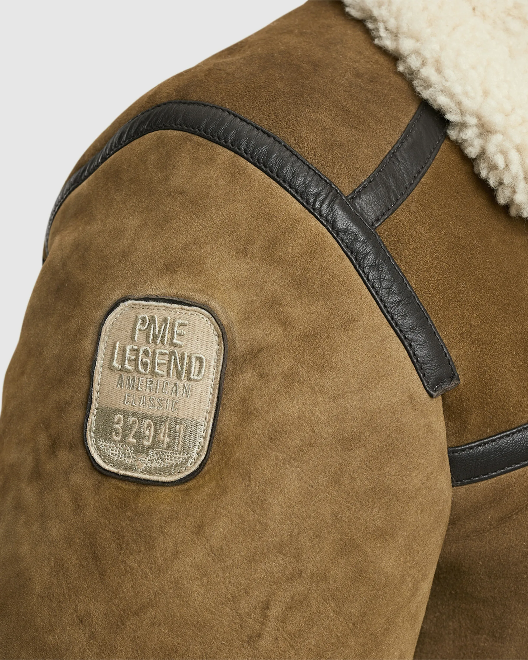 PME Legend Stinmen Leren jas Khaki 096712-001-L