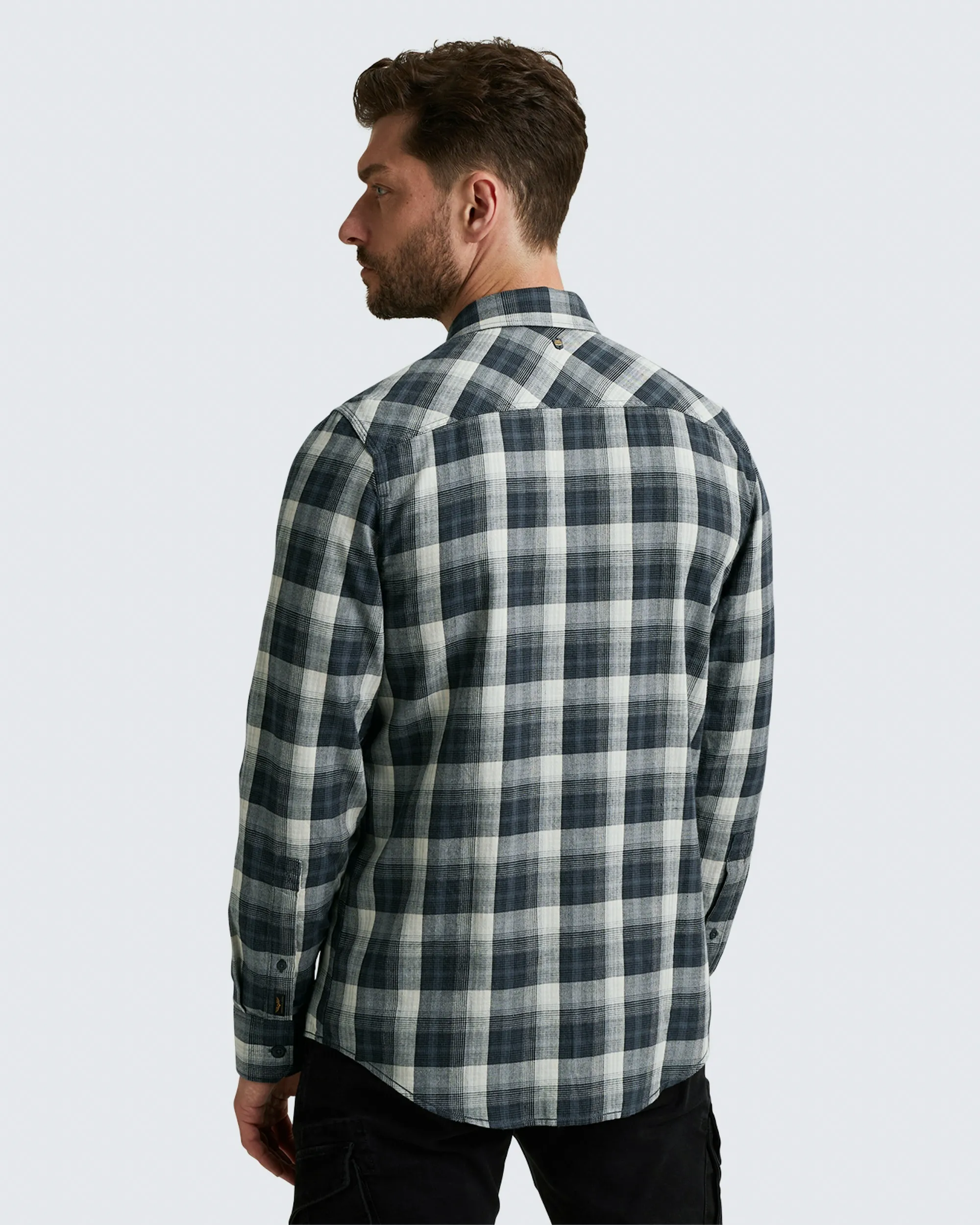 PME Legend Casual Overhemd LM Zwart 096744-001-L