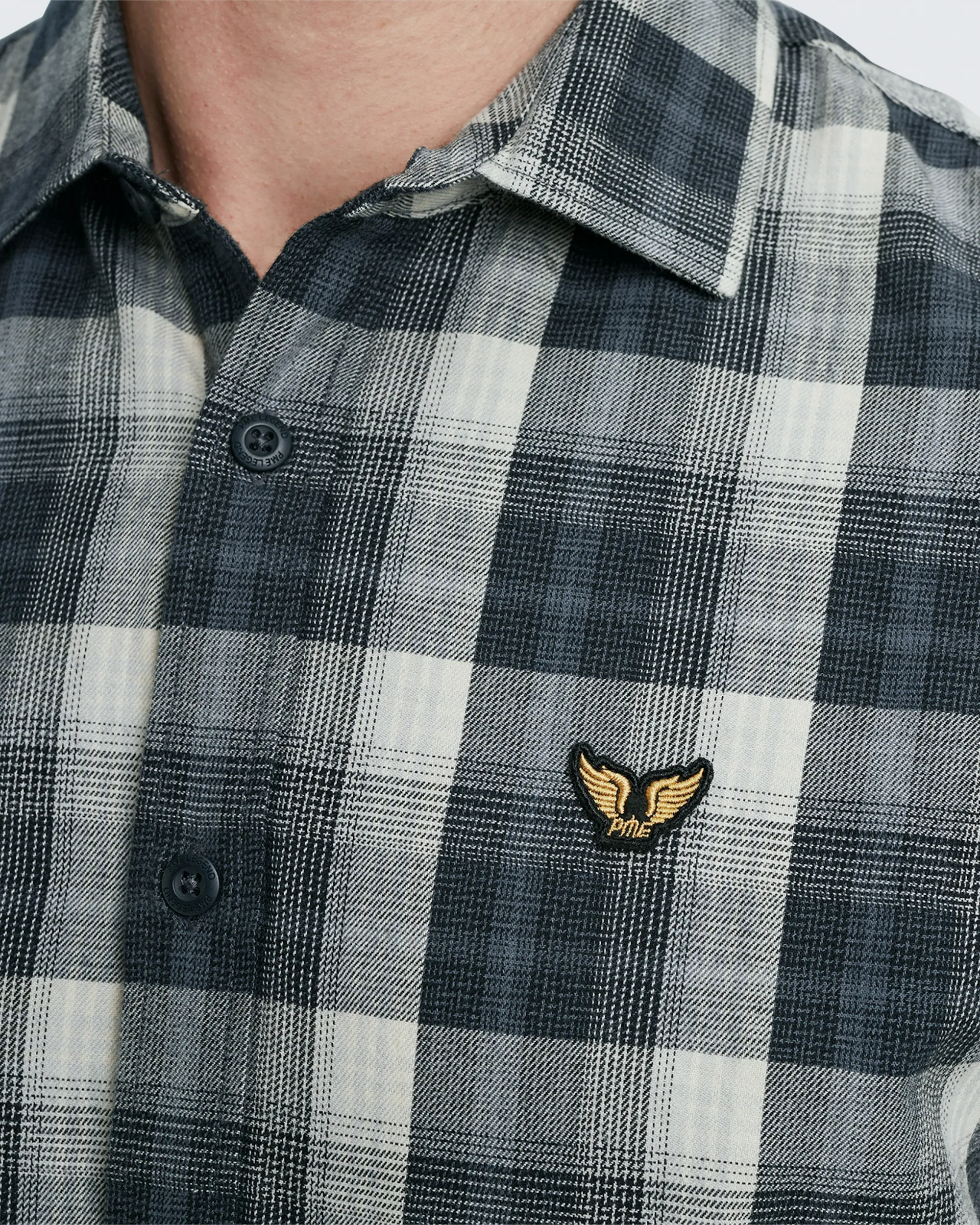 PME Legend Casual Overhemd LM Zwart 096744-001-L