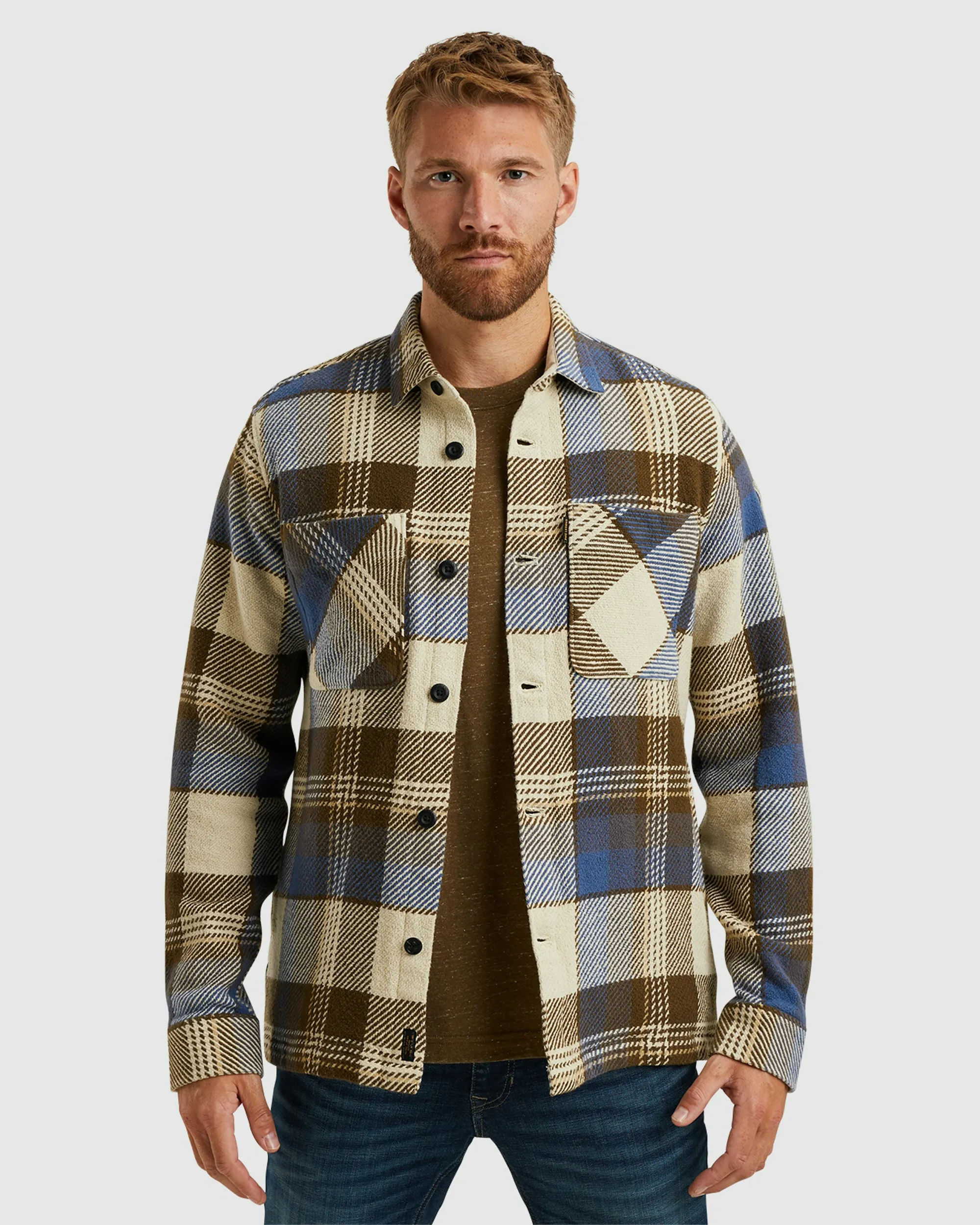 PME Legend Overshirt Blauw 096768-001-L