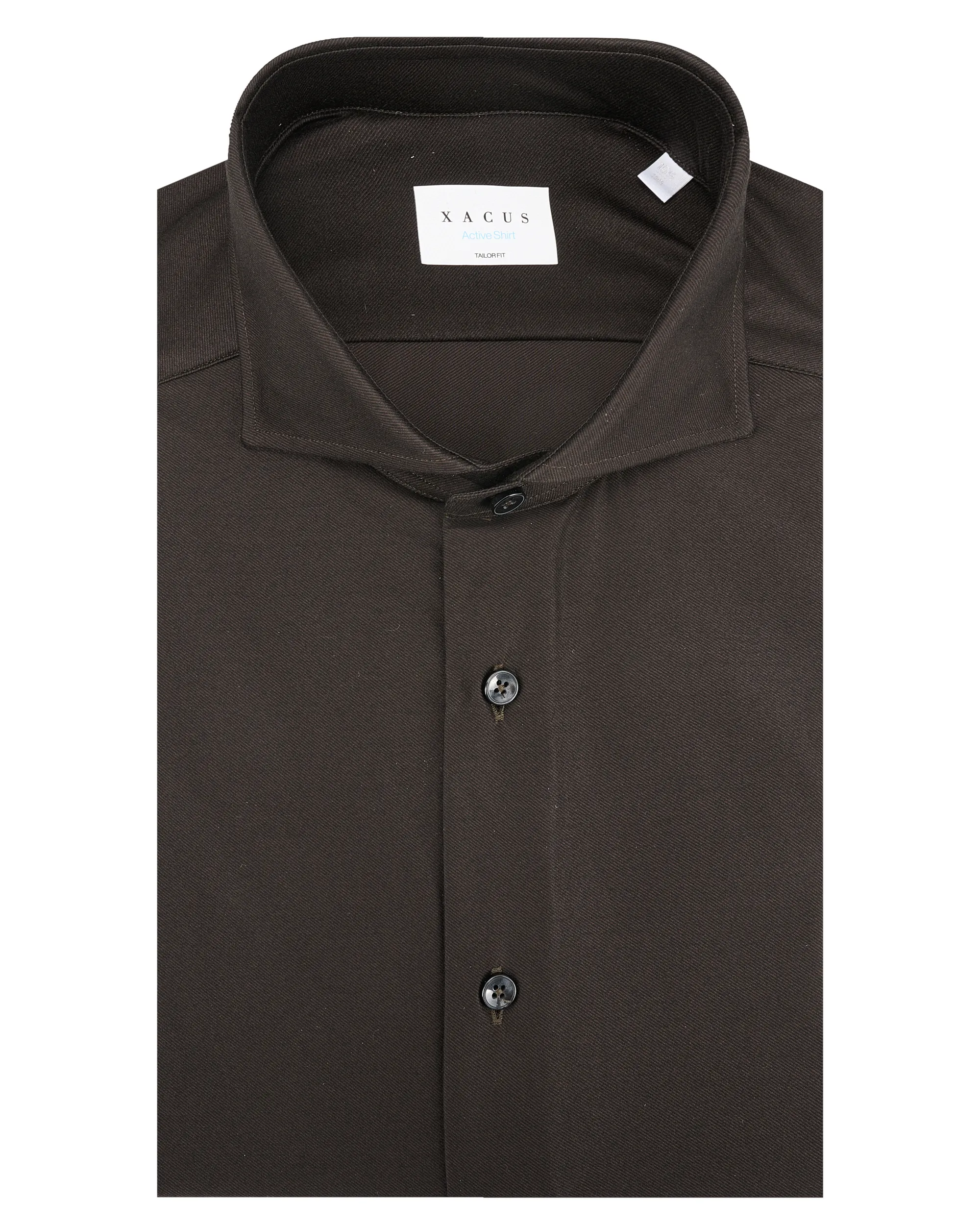 Xacus Active Overhemd LM Bruin 096893-001-38