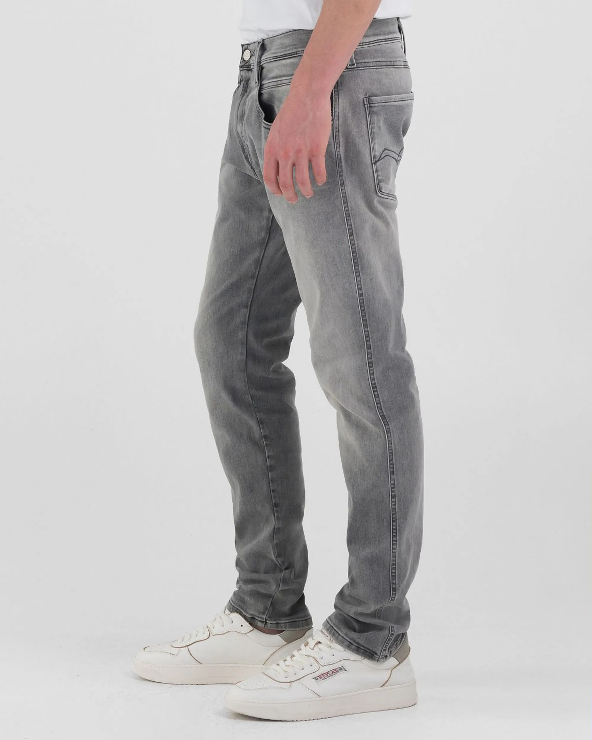 Replay Anbass Hyperflex Dust Jeans Grijs 096986-001-28/32