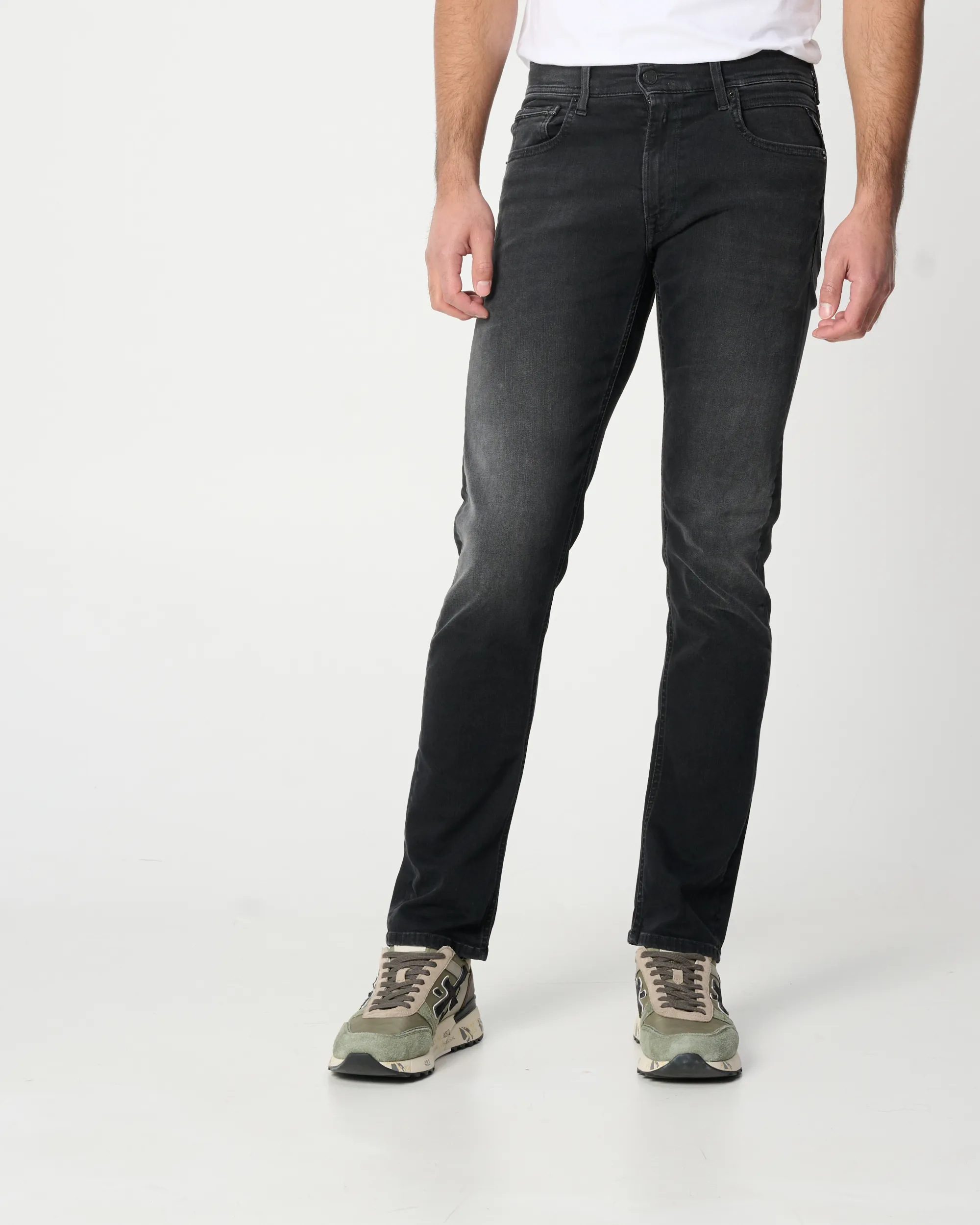 Replay Grover Hyperflex Dust Jeans Zwart 096987-001-28/32