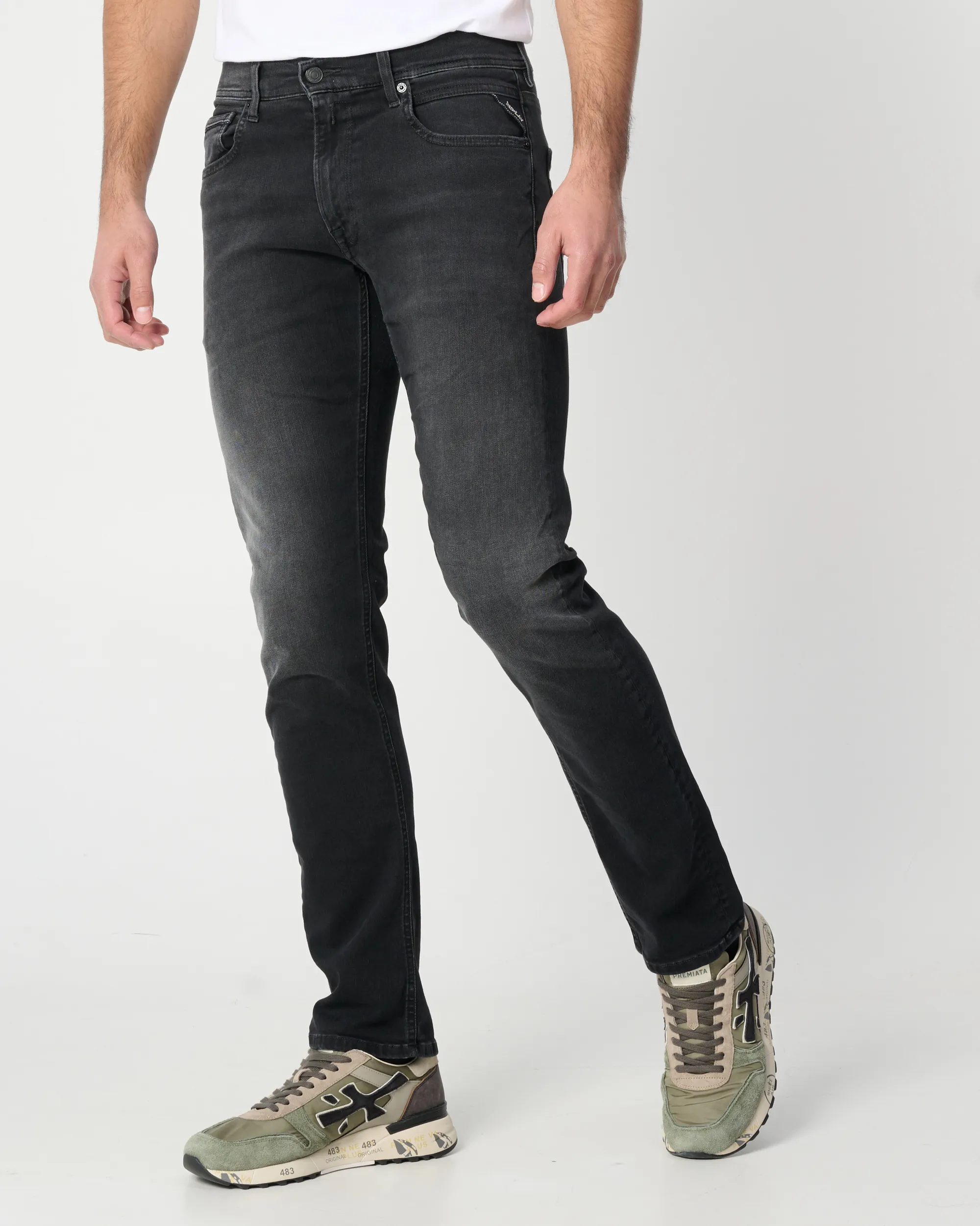 Replay Grover Hyperflex Dust Jeans Zwart 096987-001-28/32