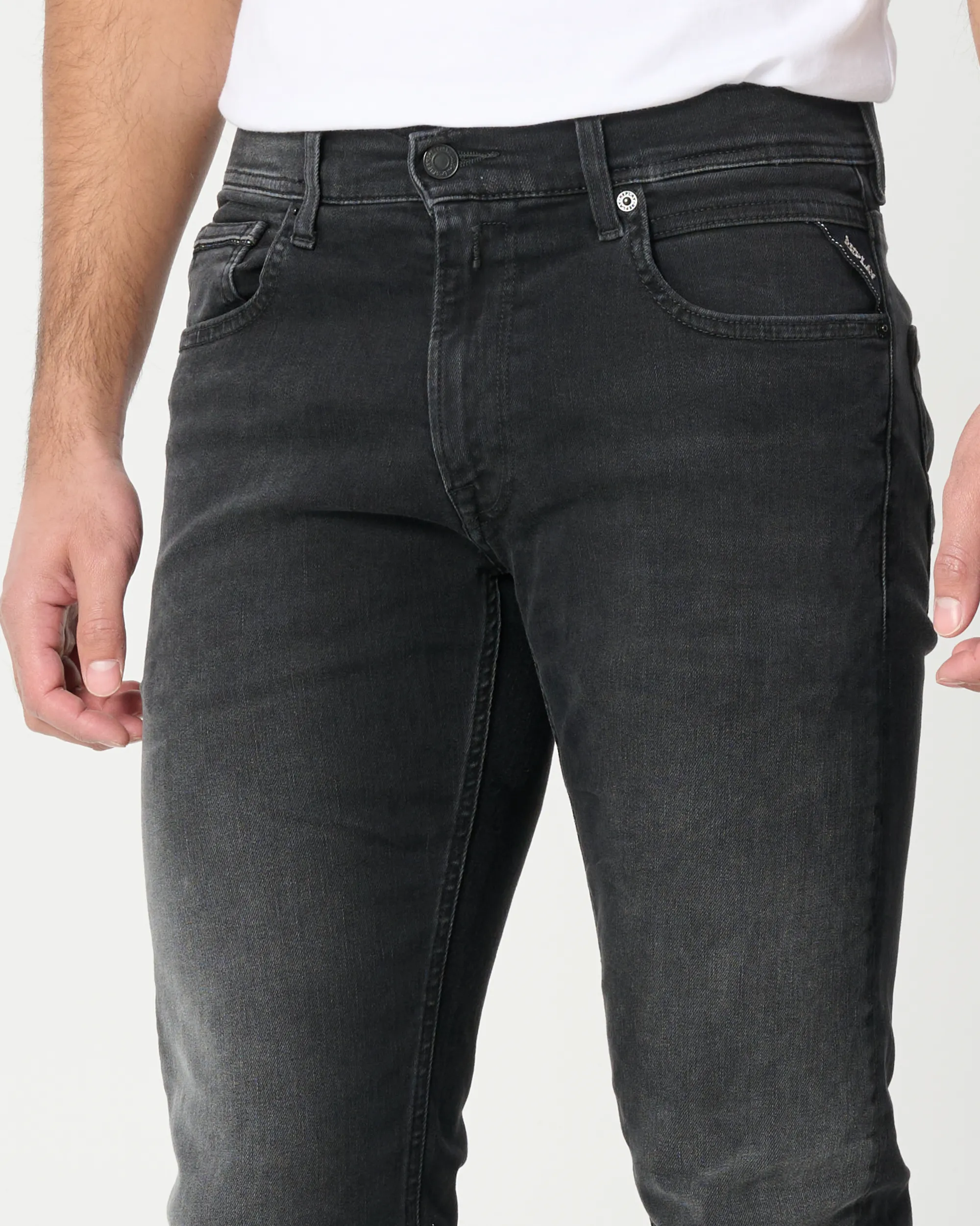 Replay Grover Hyperflex Dust Jeans Zwart 096987-001-28/32